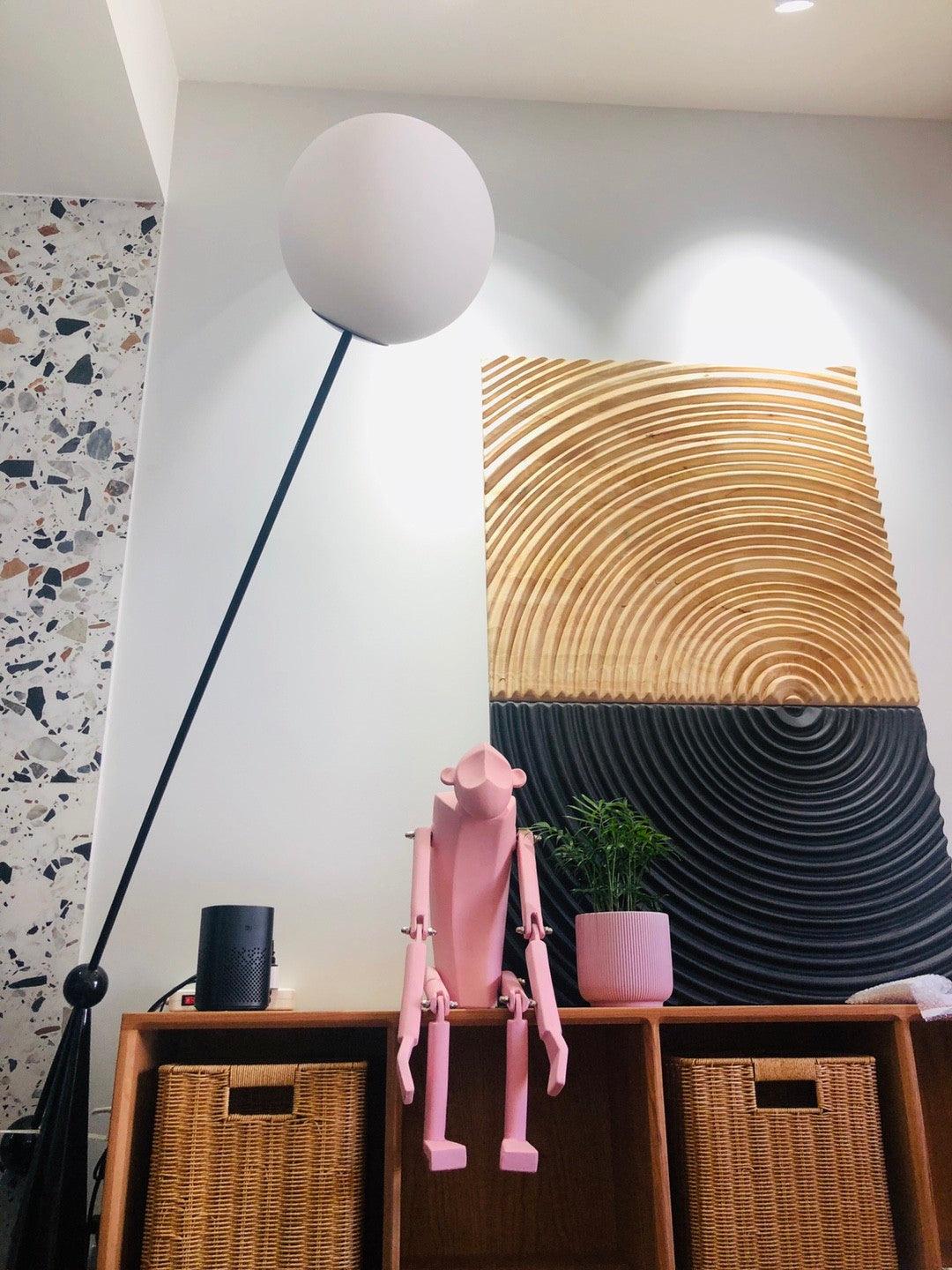 Opal Arc Floor Lamp - Blowlighting