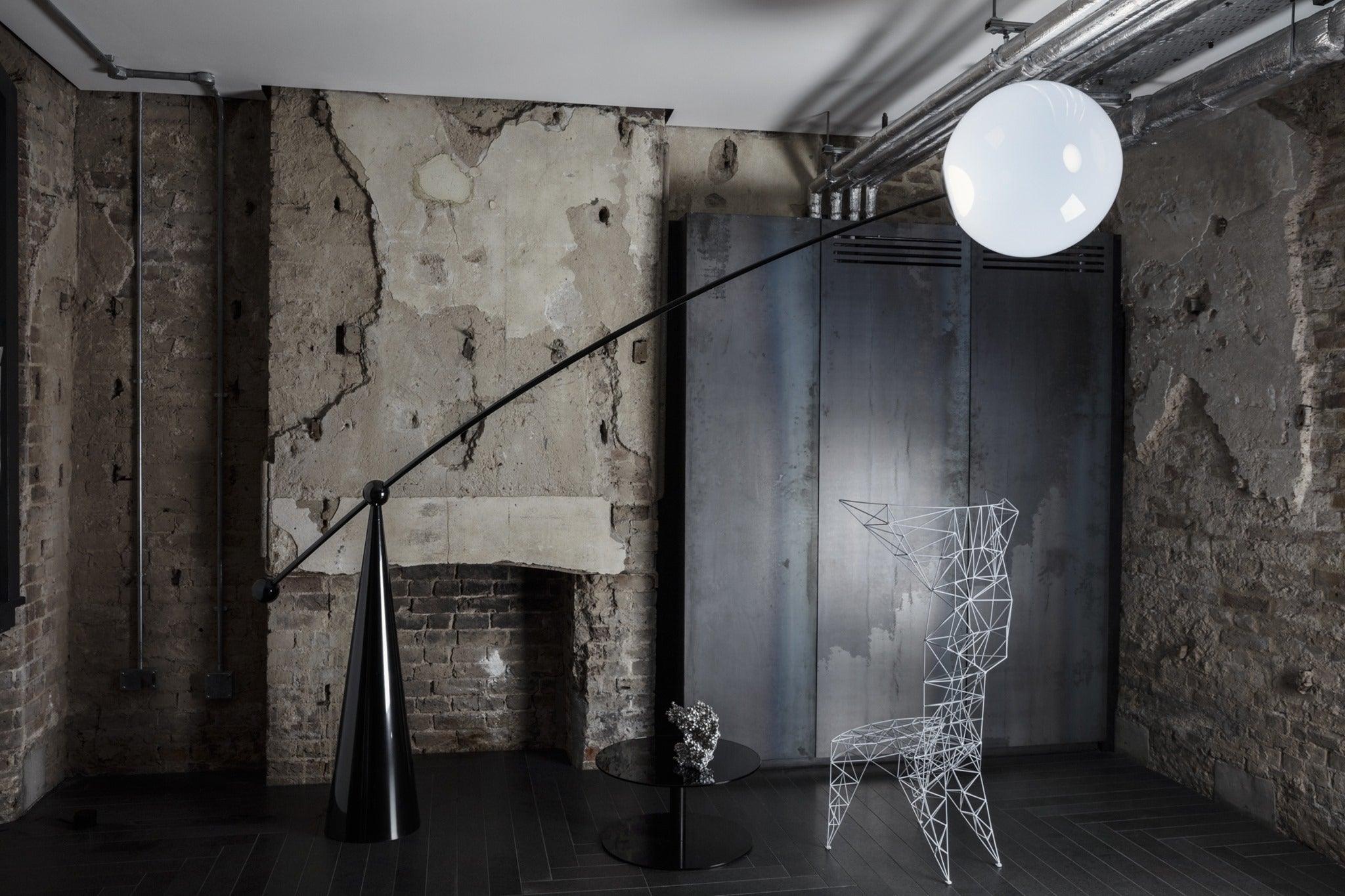 Opal Arc Floor Lamp - Blowlighting
