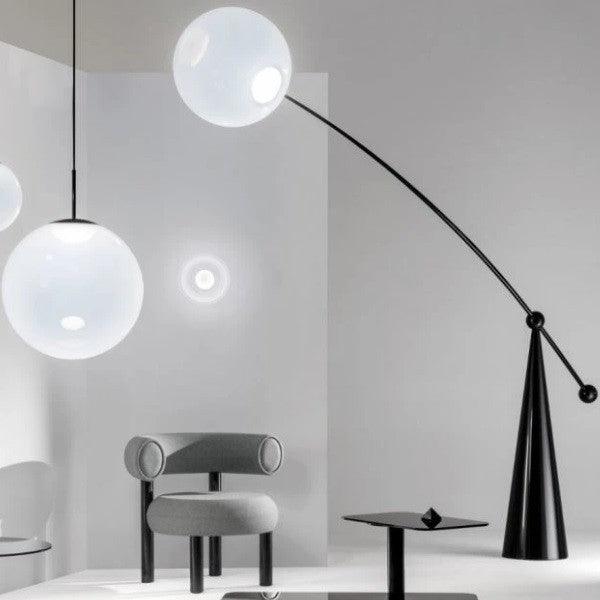 Opal Arc Floor Lamp - Blowlighting