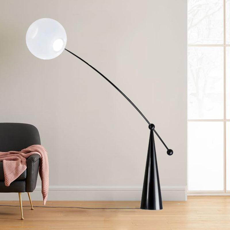 Opal Arc Floor Lamp - Blowlighting