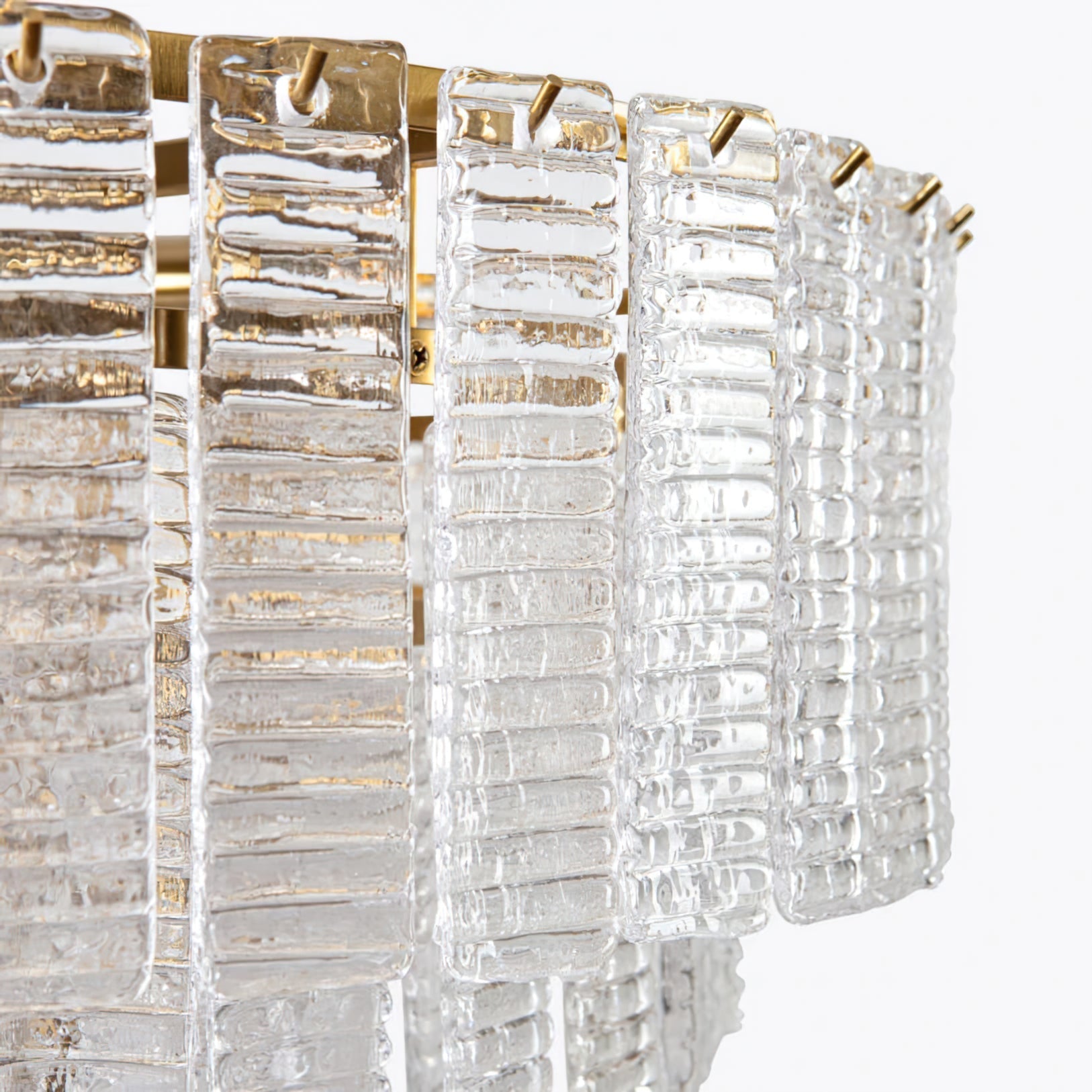 Aurora Chandelier Pink Murano Glass Layered Vintage Luxury - Blowlighting