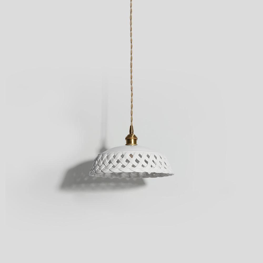 Openwork Ceramic Pendant Lamp - Blowlighting