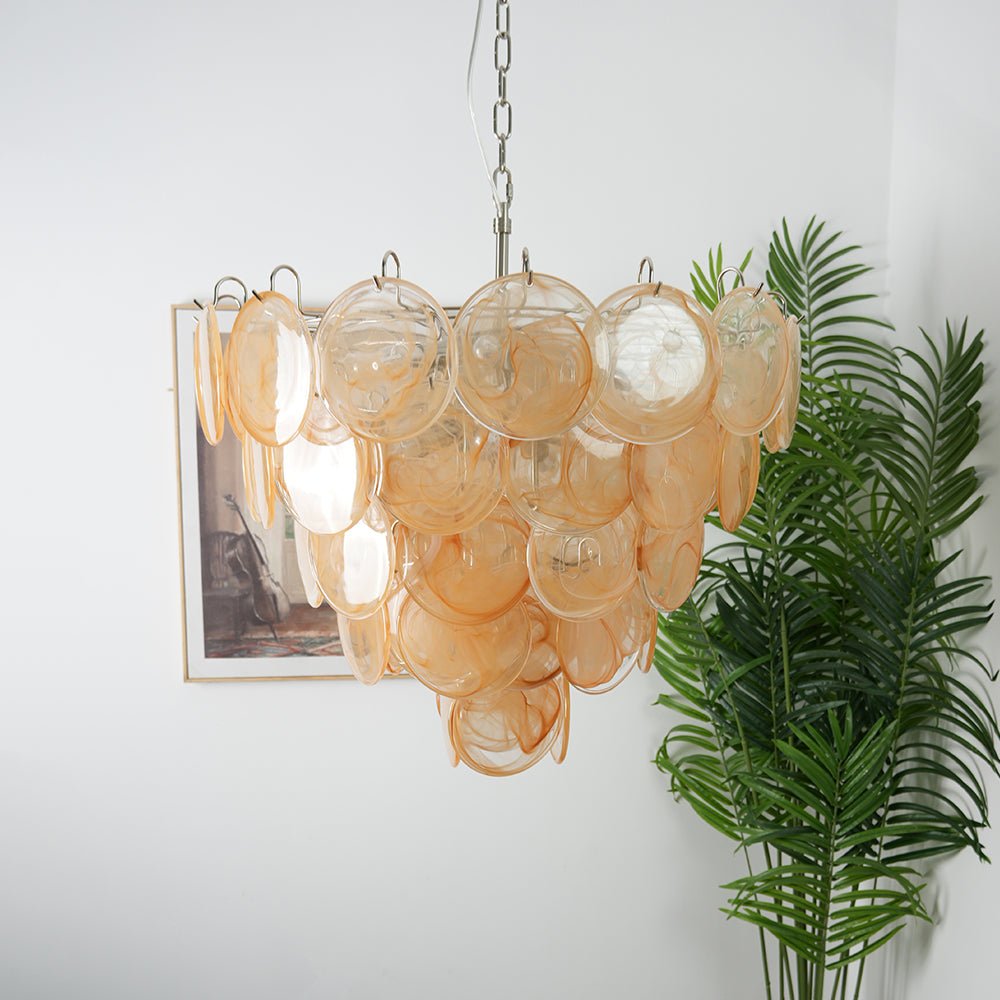 Aurora Chandelier Murano Glass Disc Classic - Blowlighting