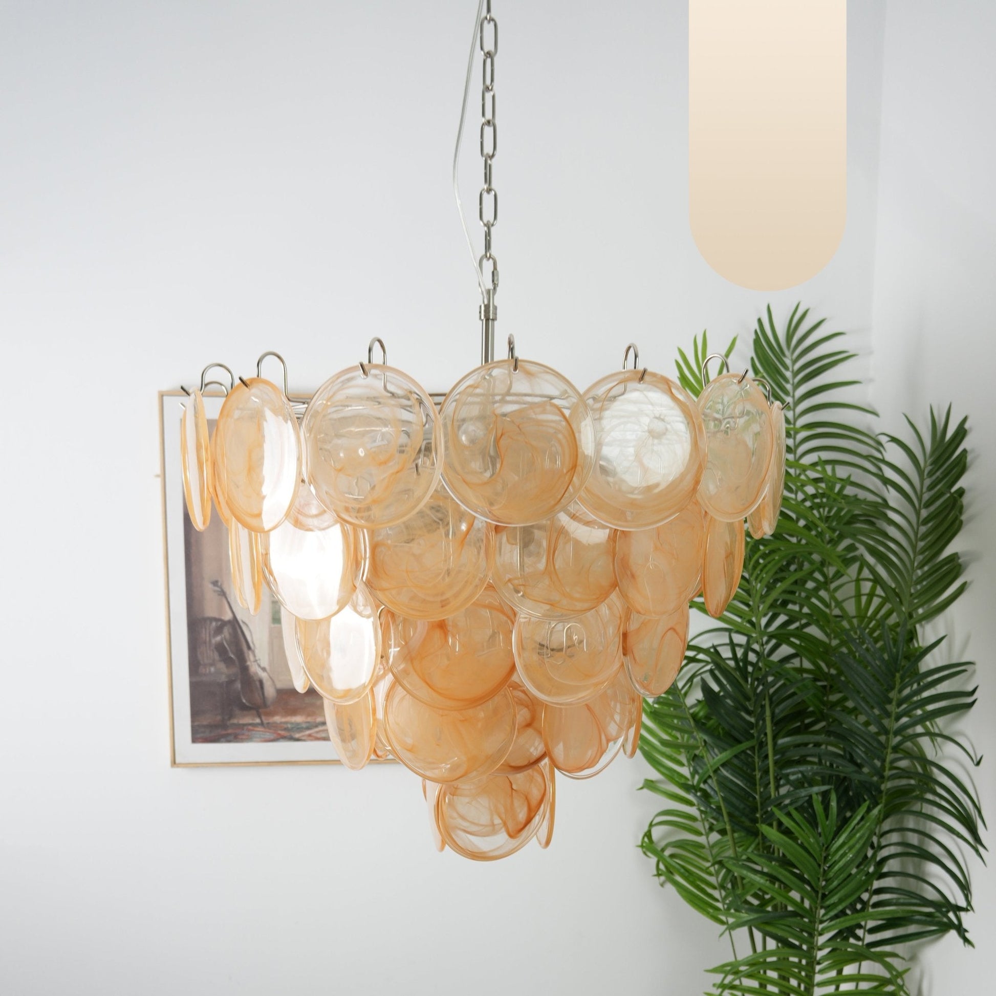 Aurora Chandelier Murano Glass Disc Classic - Blowlighting