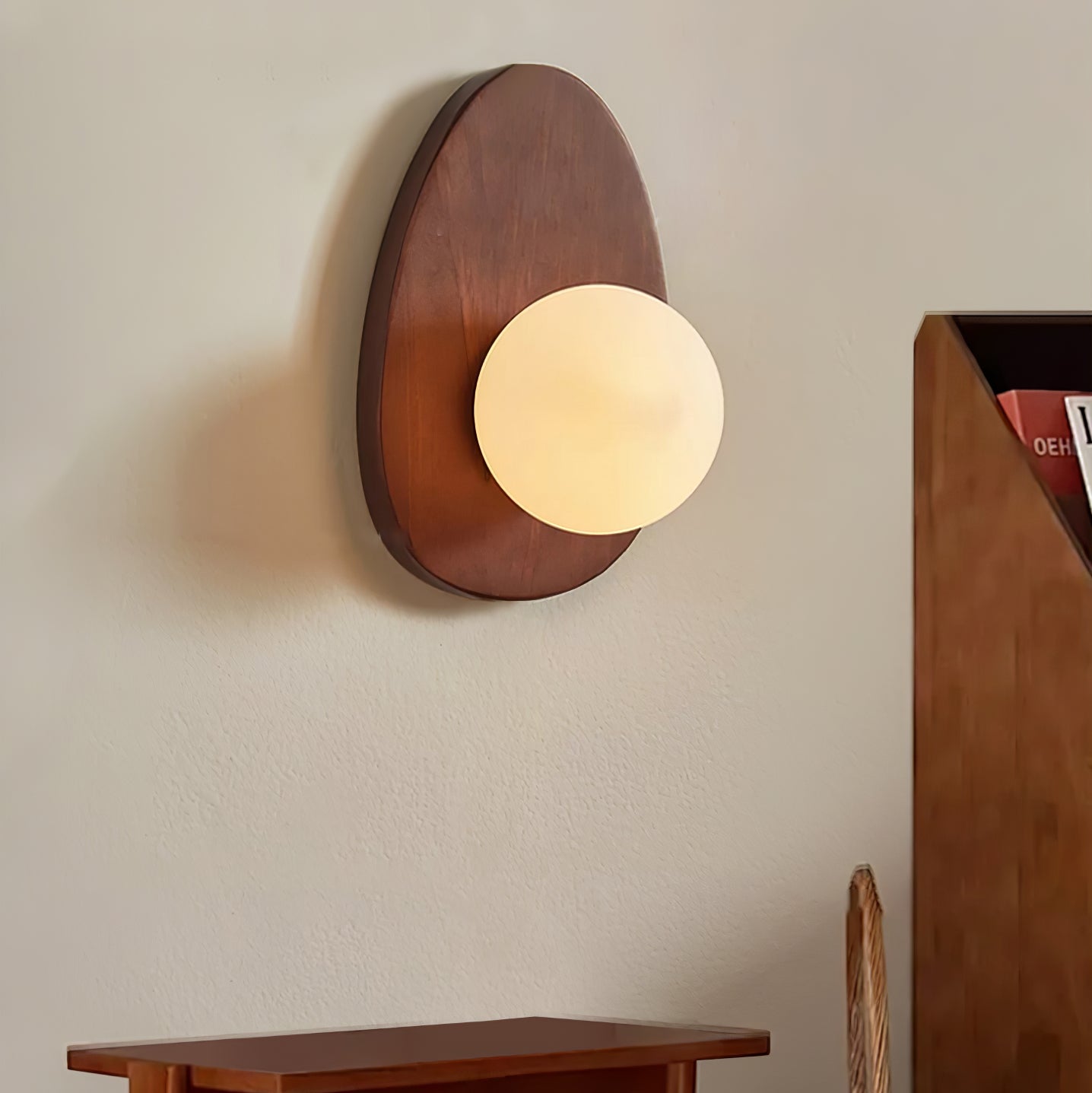 Orba Walnut Wall Lamp - Blowlighting