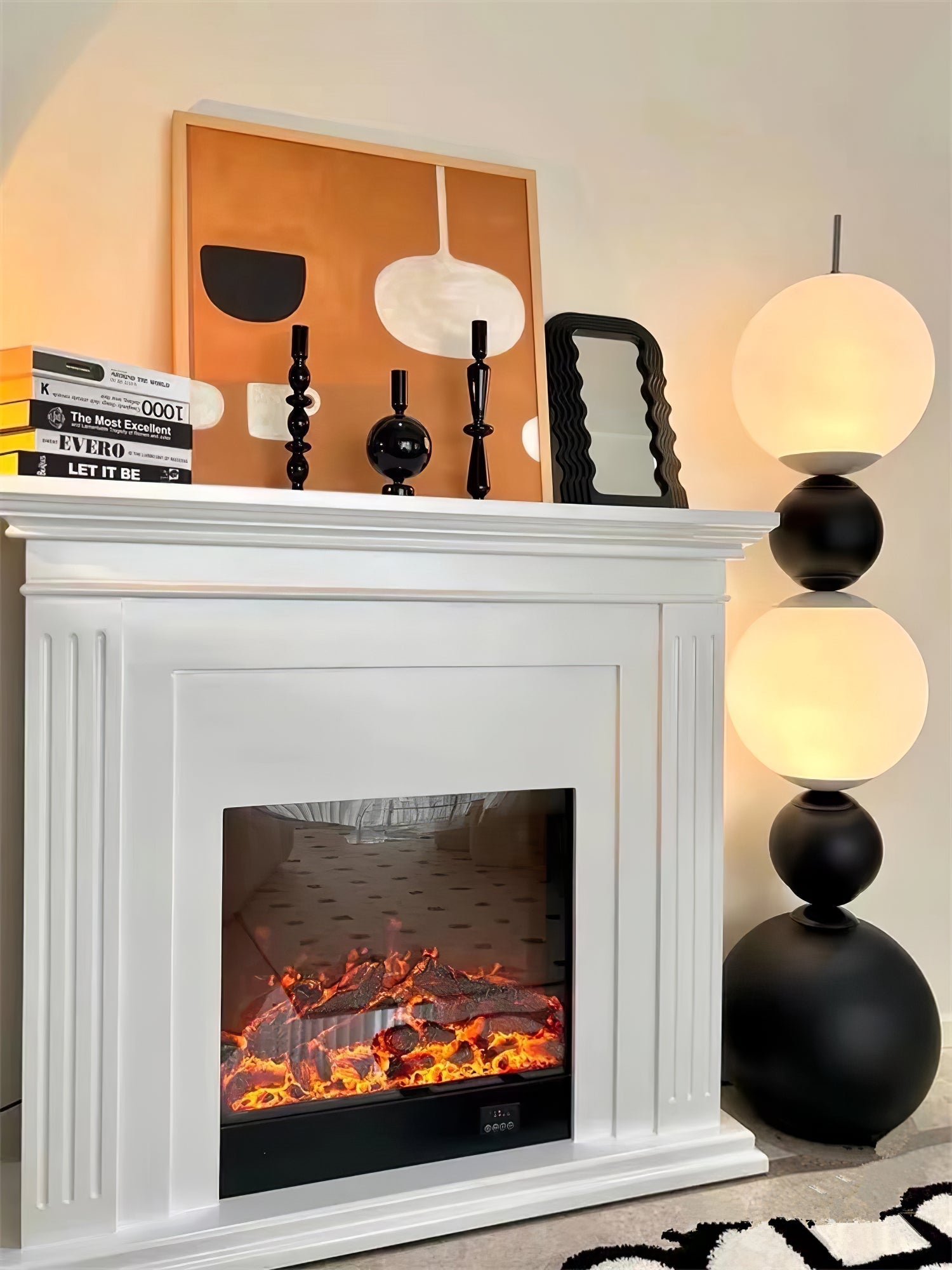 Ervynel Spherical Black Metal Floor Lamp - Blowlighting