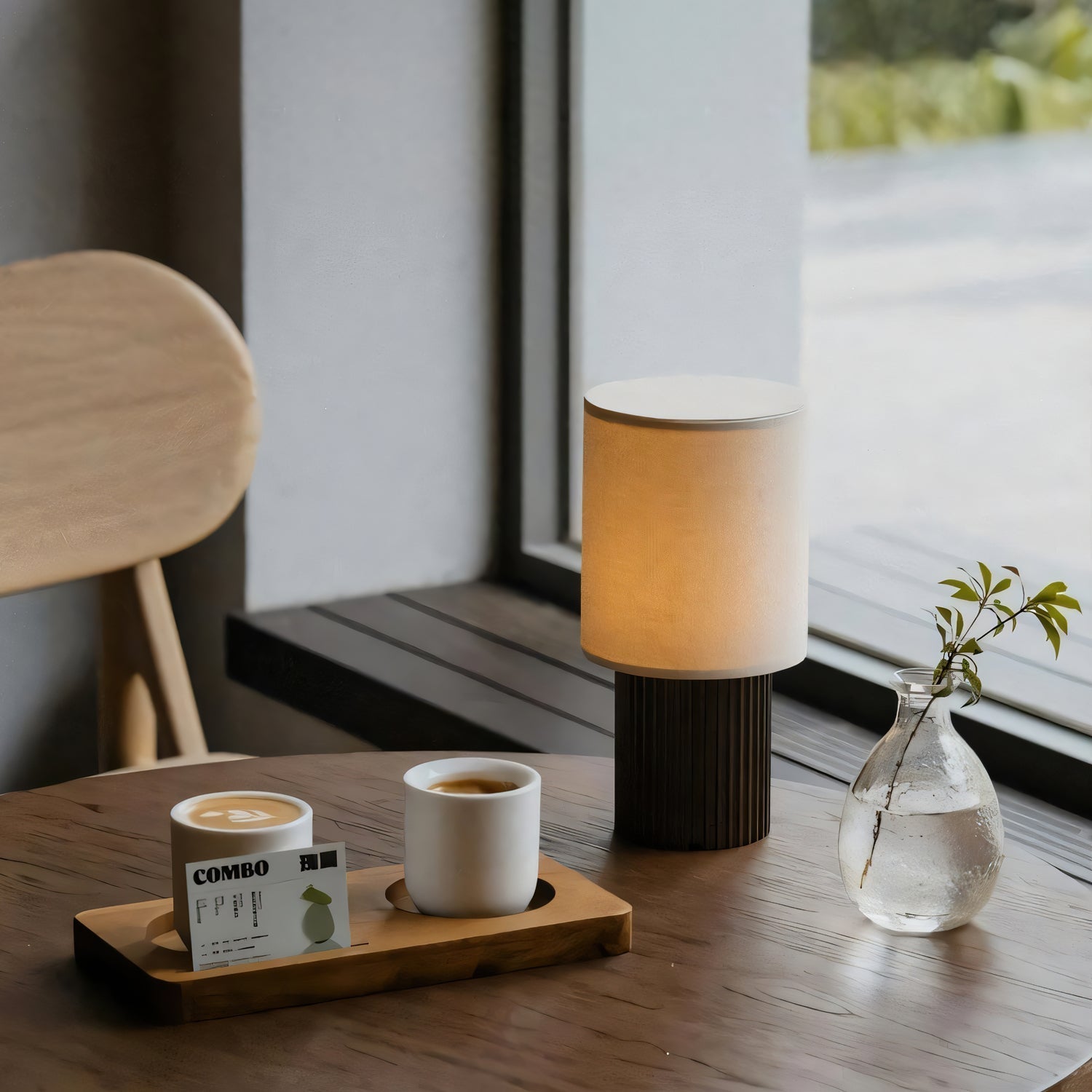 Orlo Ribbed Table Lamp - Blowlighting