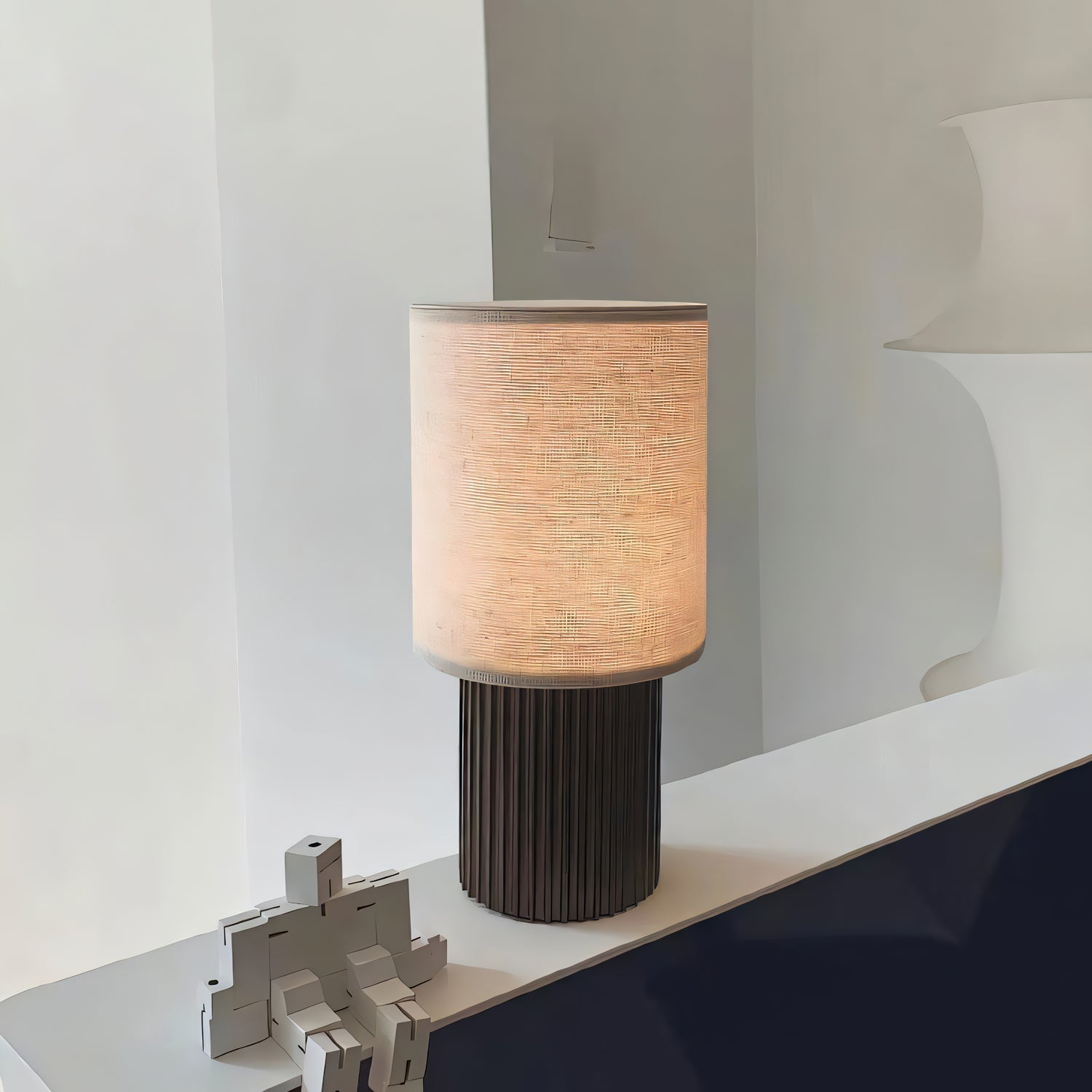 Orlo Ribbed Table Lamp - Blowlighting