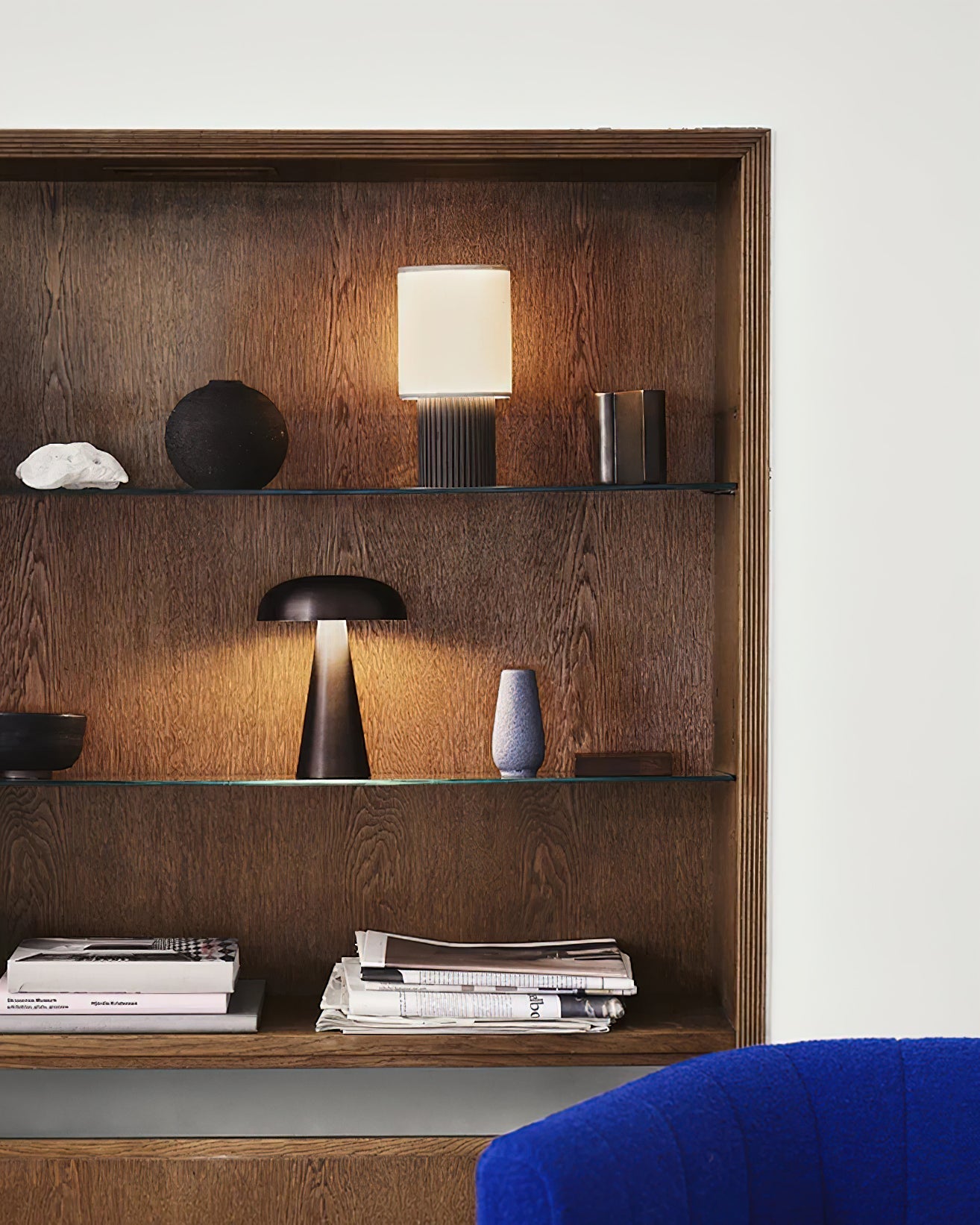 Orlo Ribbed Table Lamp - Blowlighting