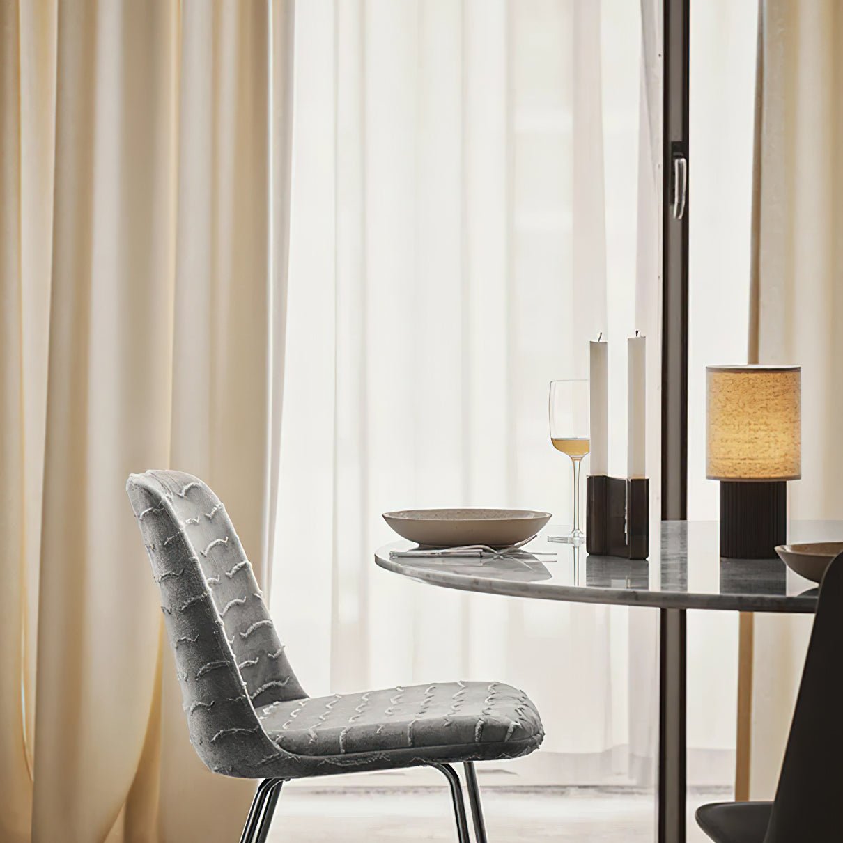 Orlo Ribbed Table Lamp - Blowlighting