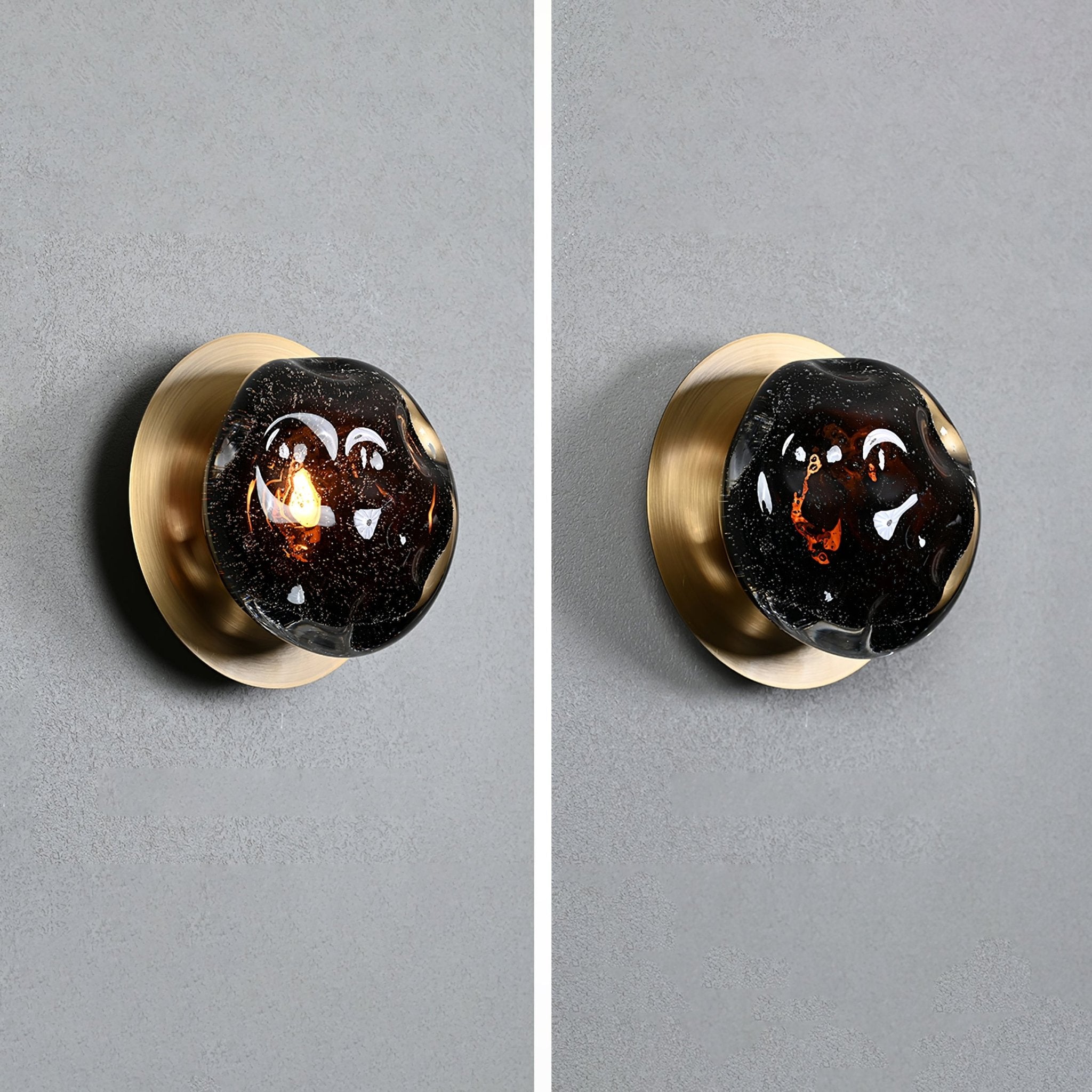 Orrin Molten Glass Wall Light - Blowlighting