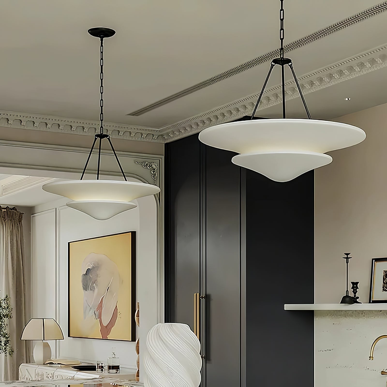 Lunara Modern Plaster Pendant Light - Blowlighting
