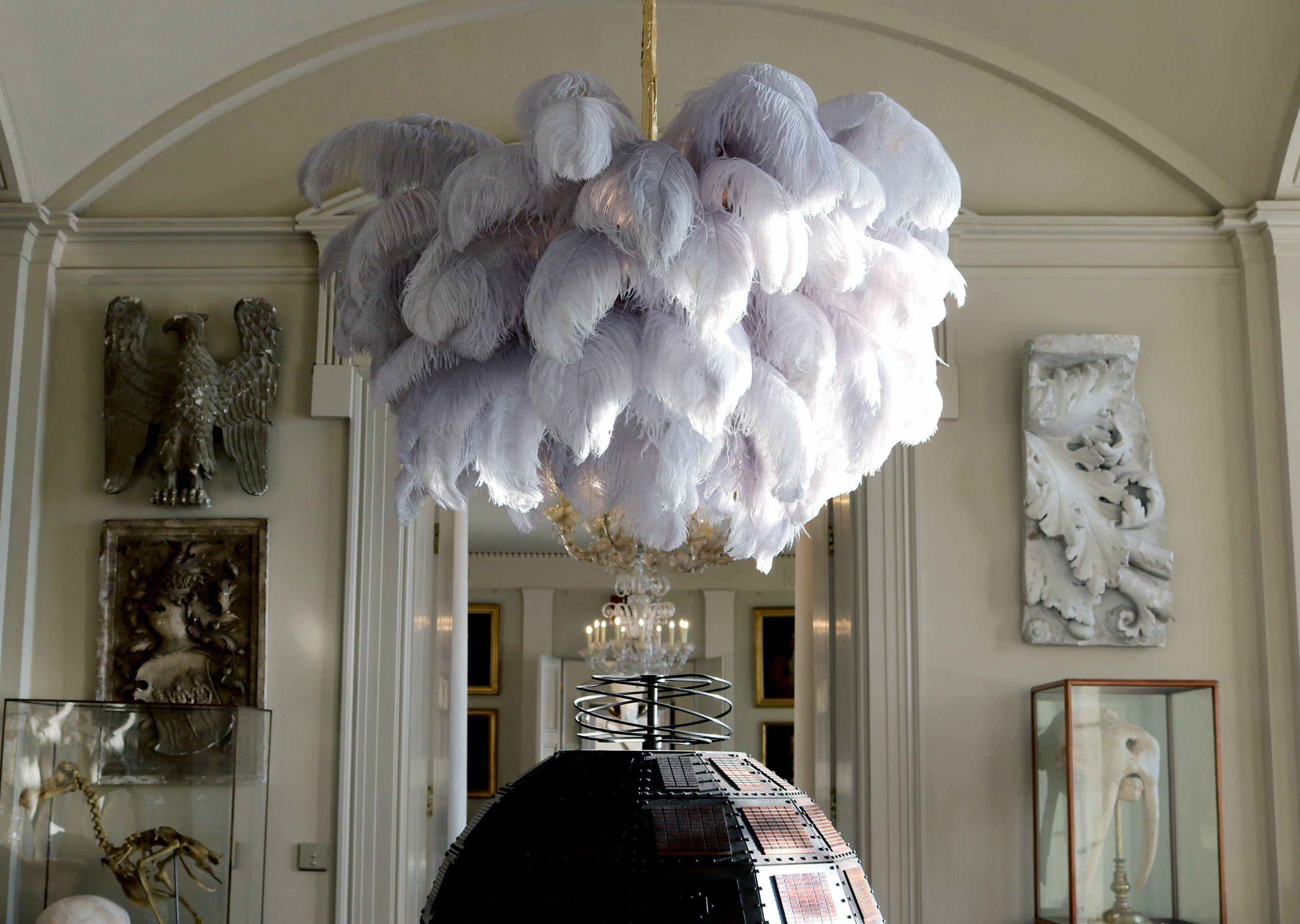 Ostrich Feather Chandelier - Blowlighting