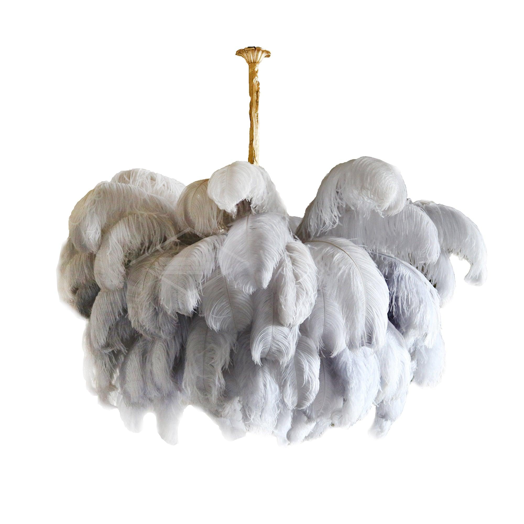 Ostrich Feather Chandelier - Blowlighting