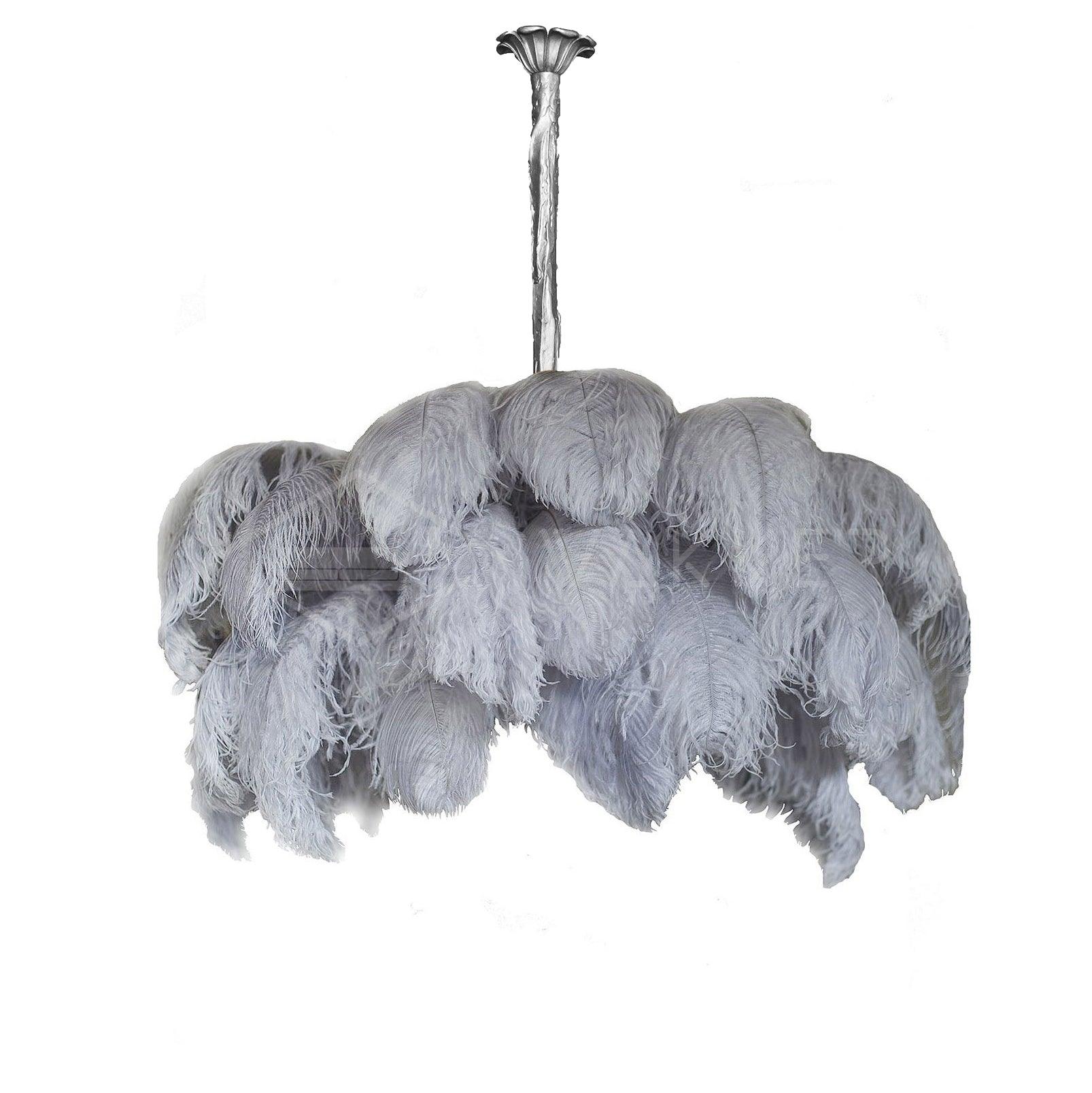 Ostrich Feather Chandelier - Blowlighting