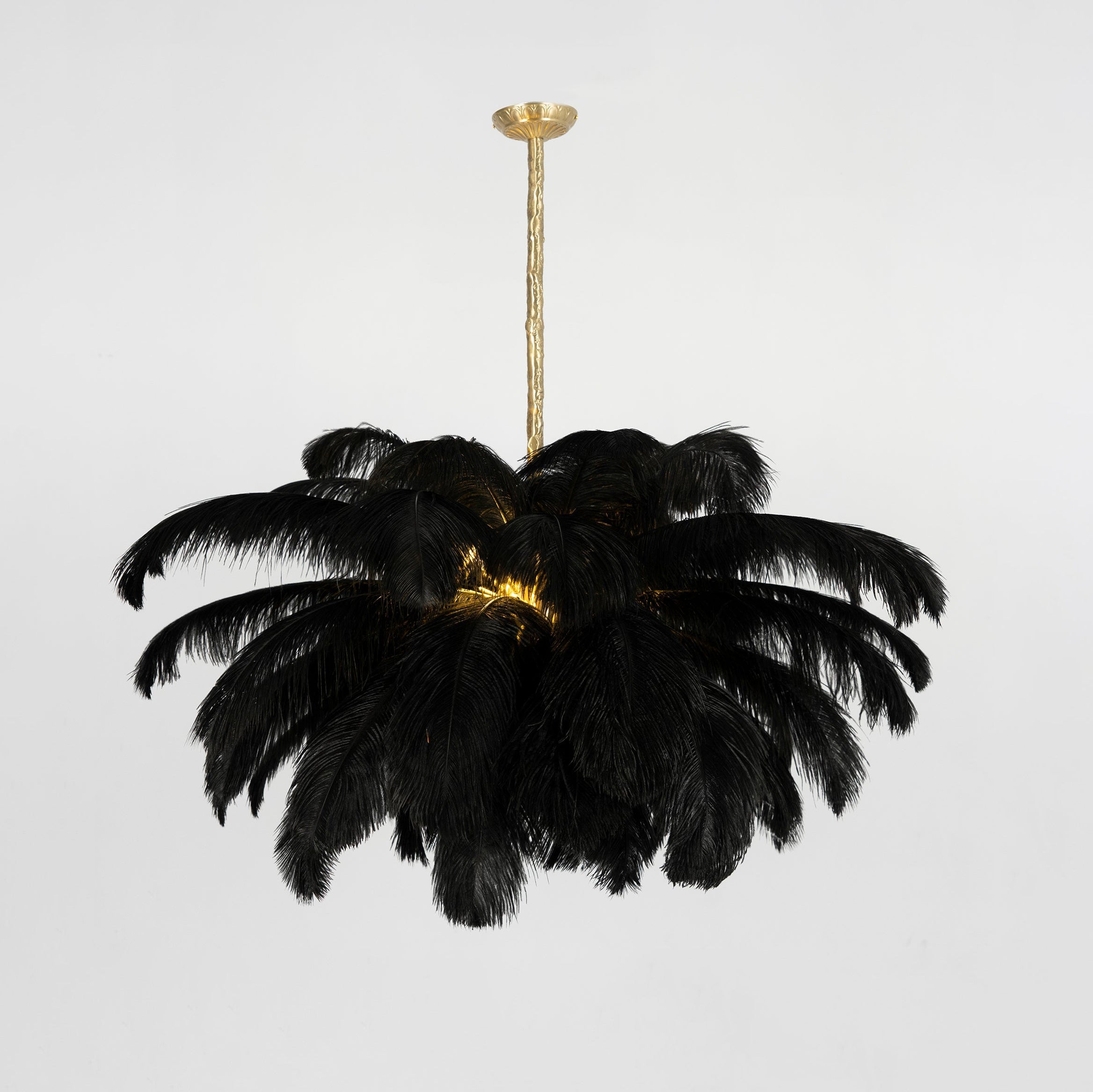 Ostrich Feather Chandelier - Blowlighting