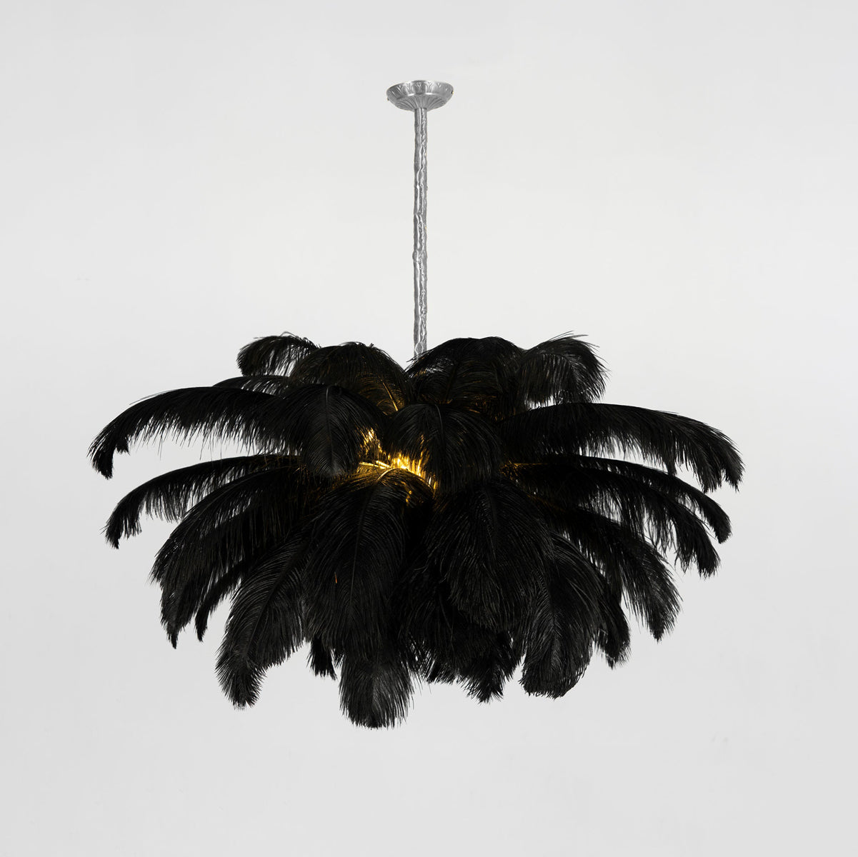 Ostrich Feather Chandelier - Blowlighting