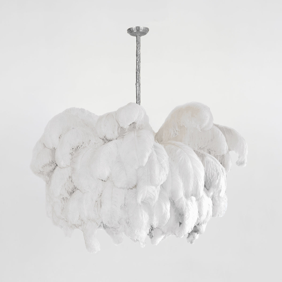 Ostrich Feather Chandelier - Blowlighting