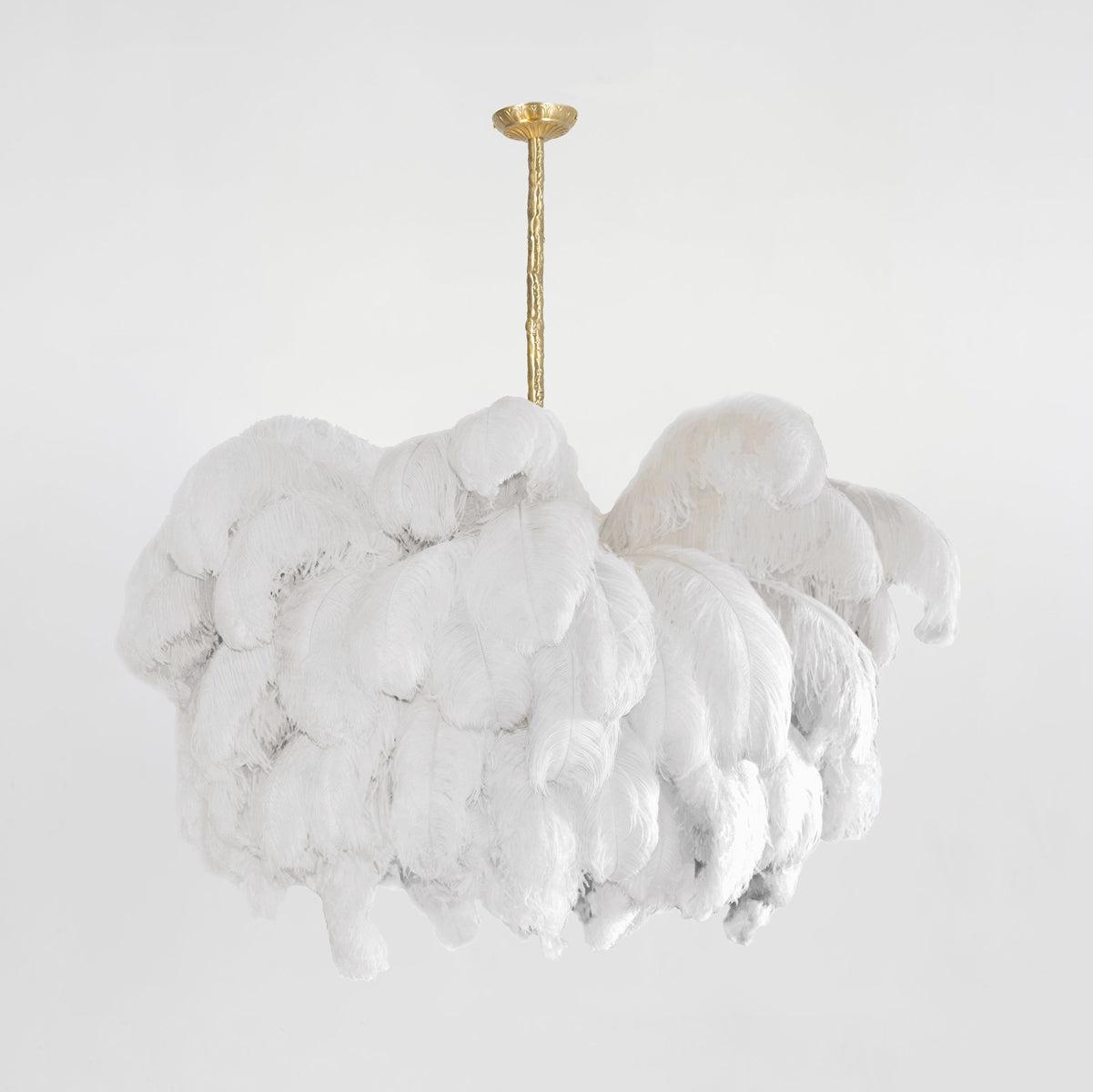 Ostrich Feather Chandelier - Blowlighting