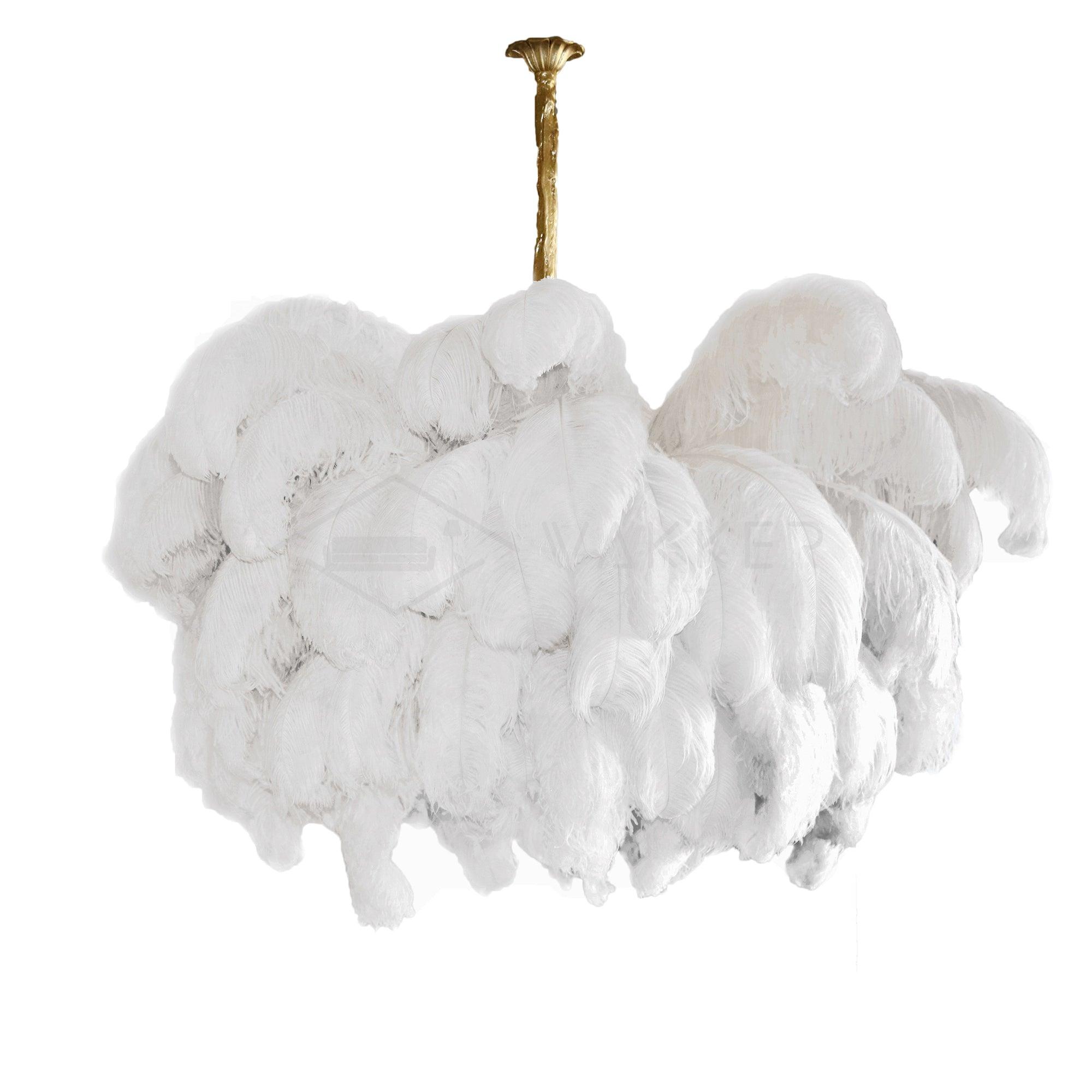 Ostrich Feather Chandelier - Blowlighting