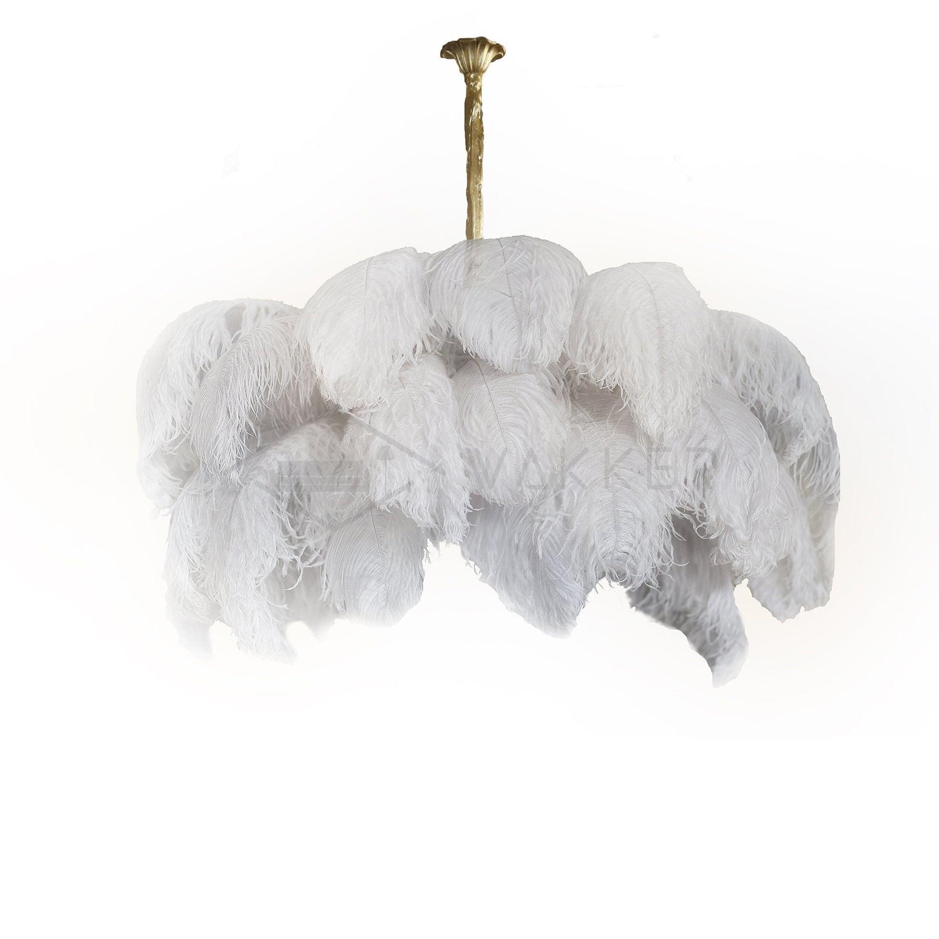 Ostrich Feather Chandelier - Blowlighting