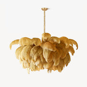 Ostrich Feather Chandelier - Blowlighting