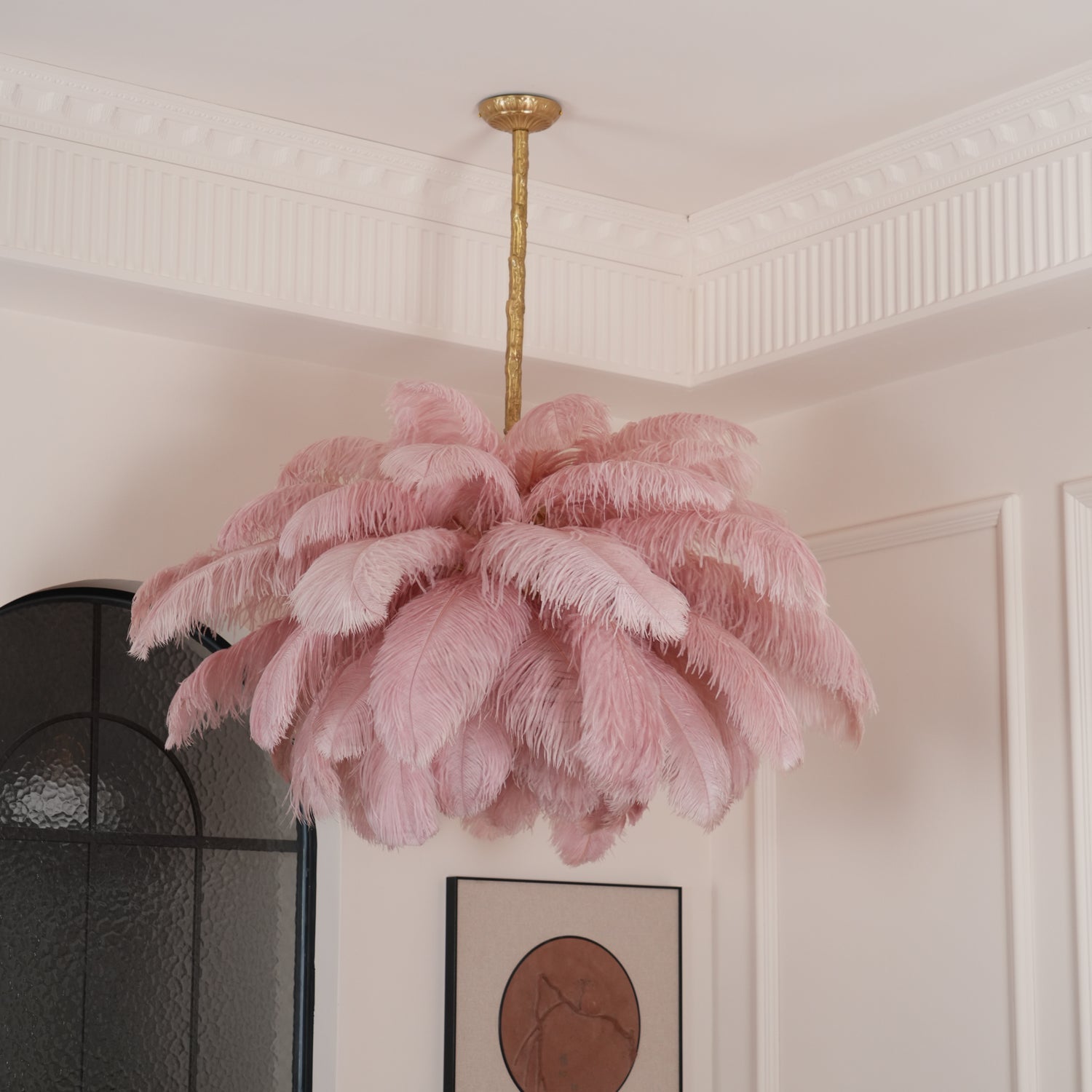 Ostrich Feather Chandelier - Blowlighting
