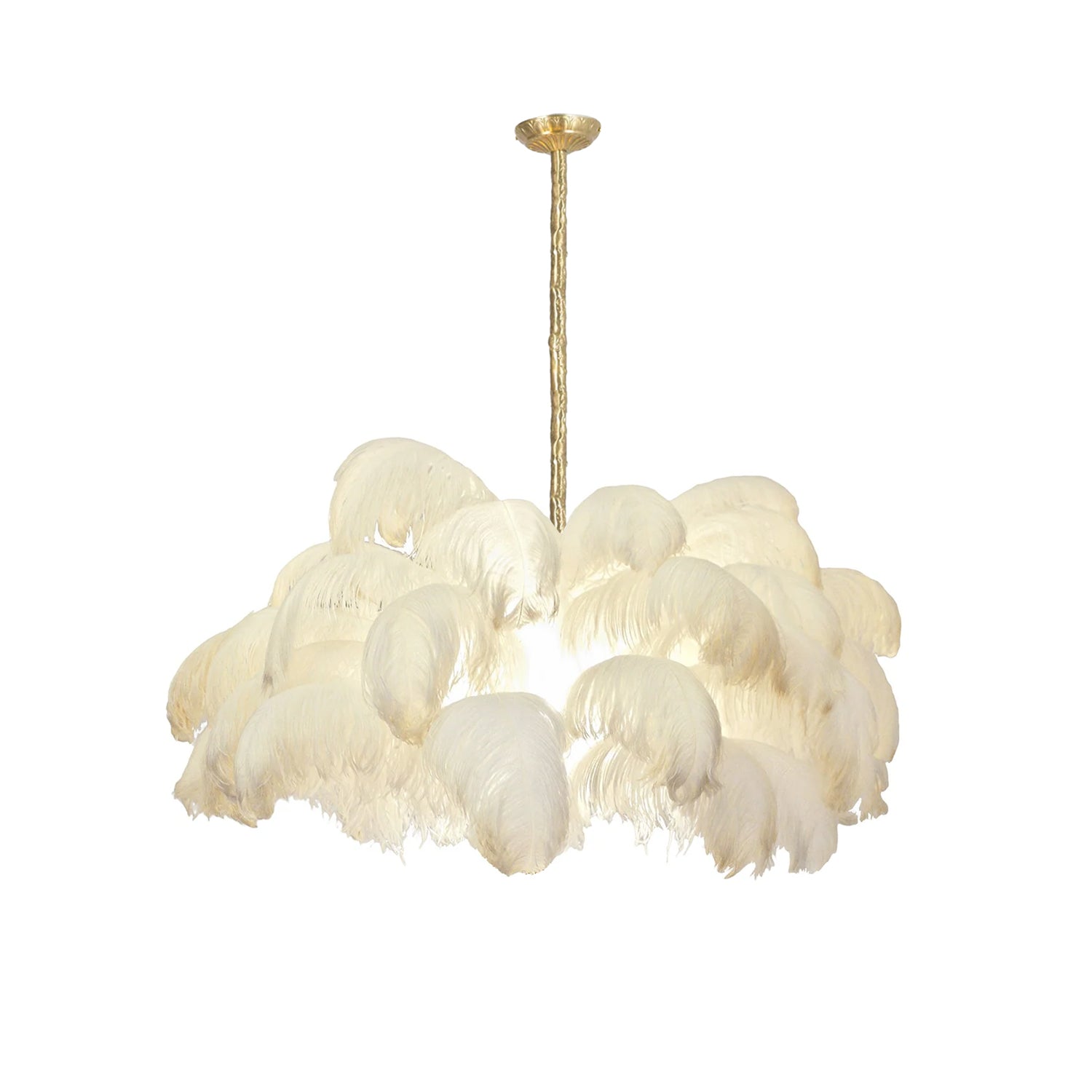 Ostrich Feather Chandelier - Blowlighting