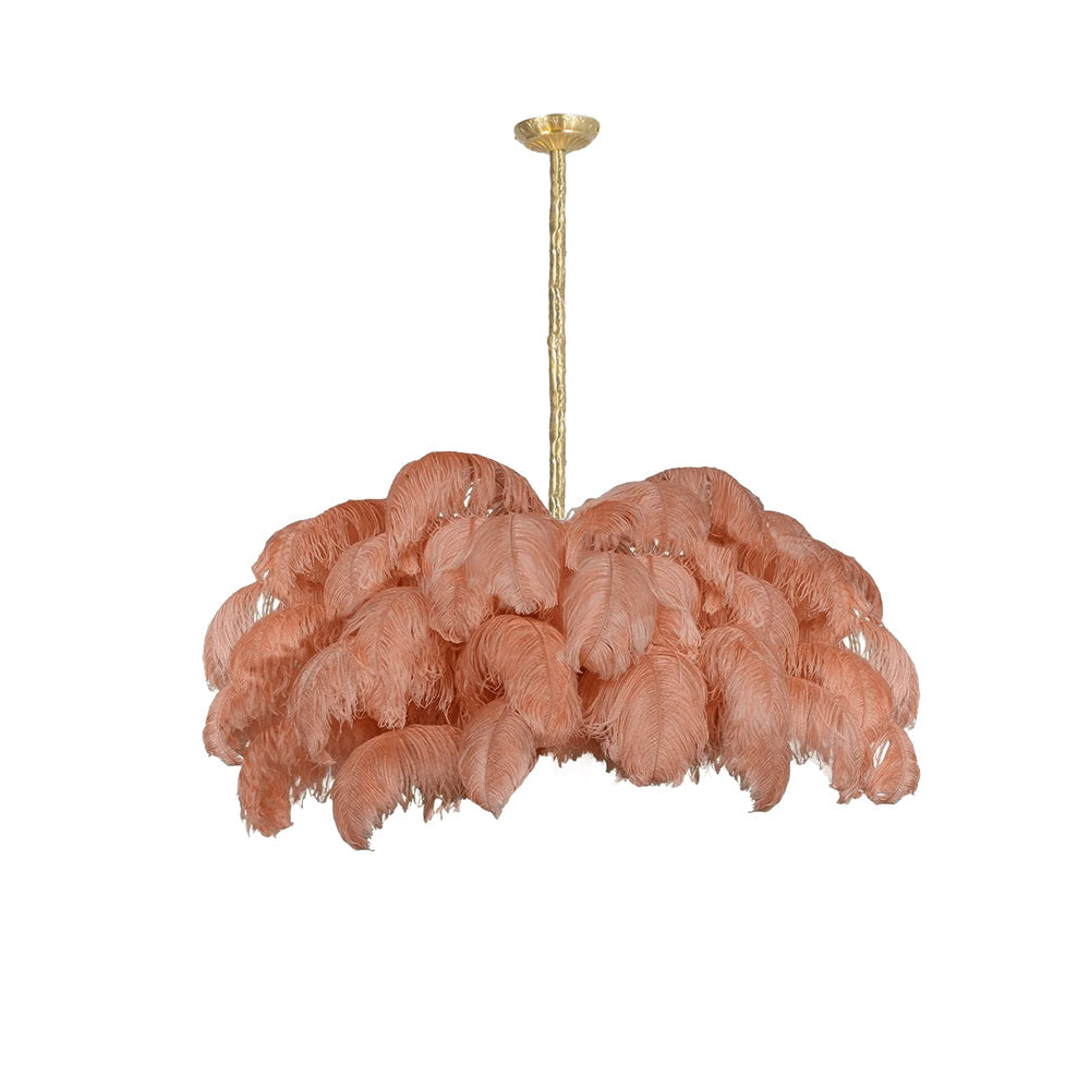 Ostrich Feather Chandelier - Blowlighting