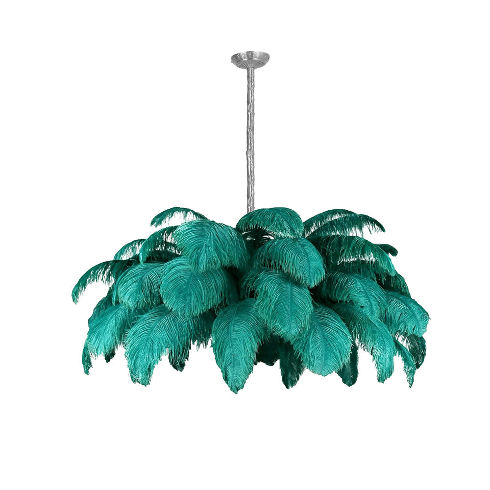 Ostrich Feather Chandelier - Blowlighting