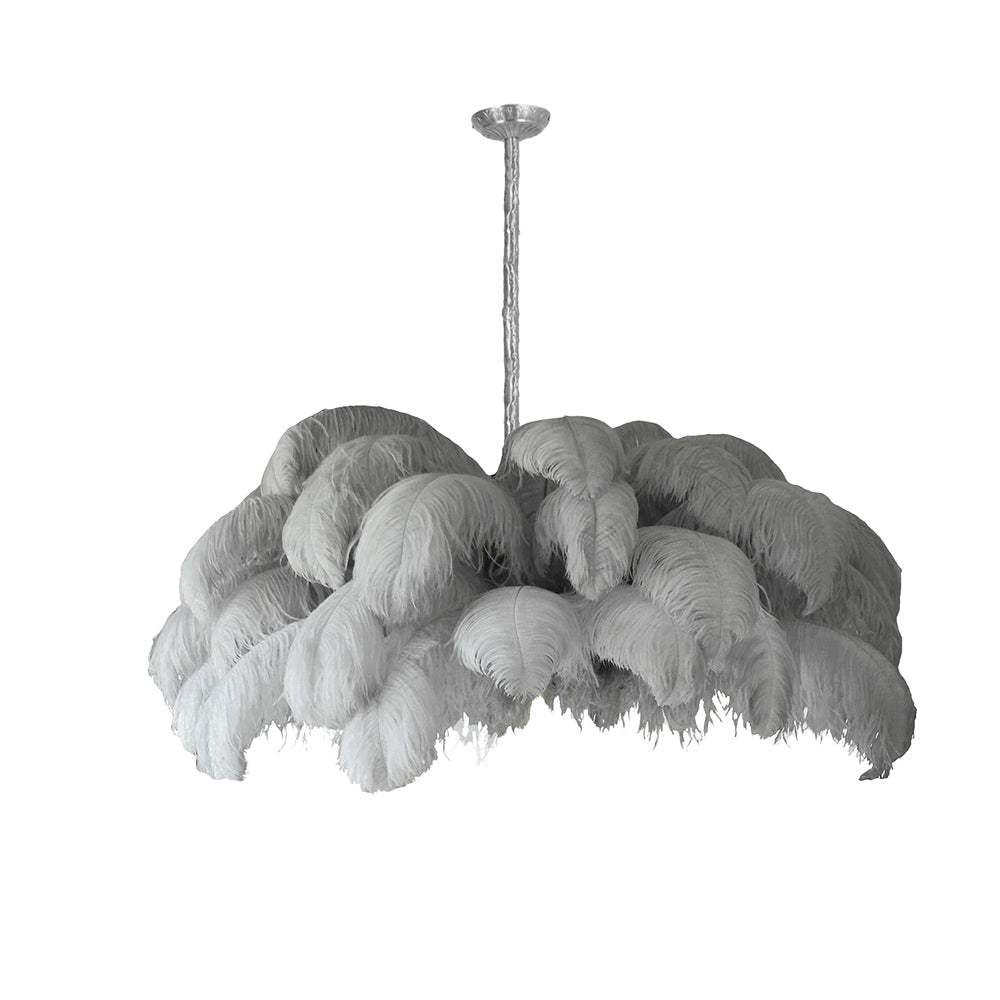Ostrich Feather Chandelier - Blowlighting