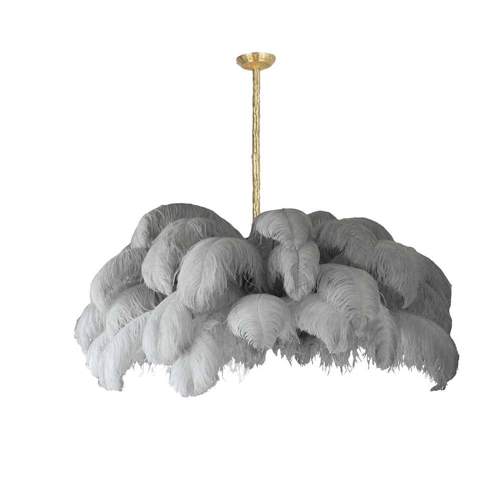 Ostrich Feather Chandelier - Blowlighting