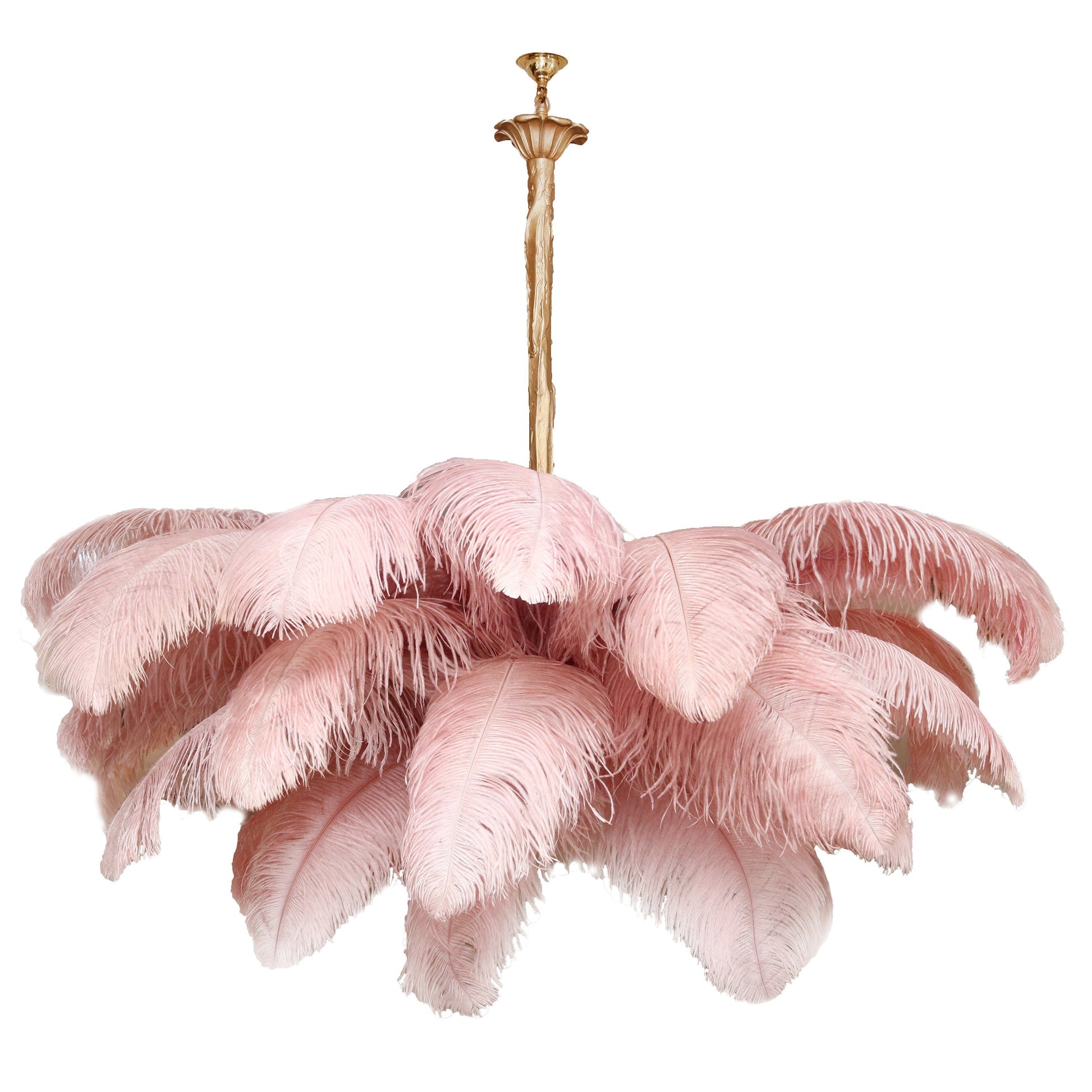 Ostrich Feather Chandelier - Blowlighting