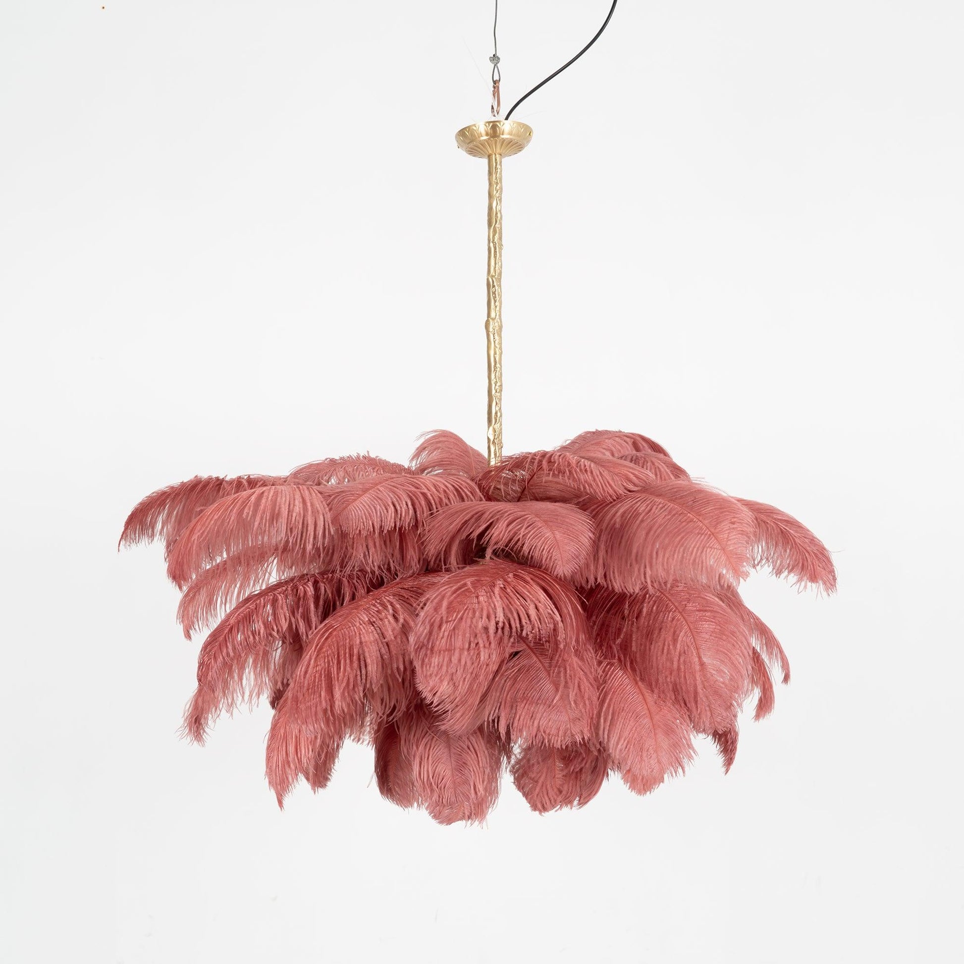 Ostrich Feather Chandelier - Blowlighting
