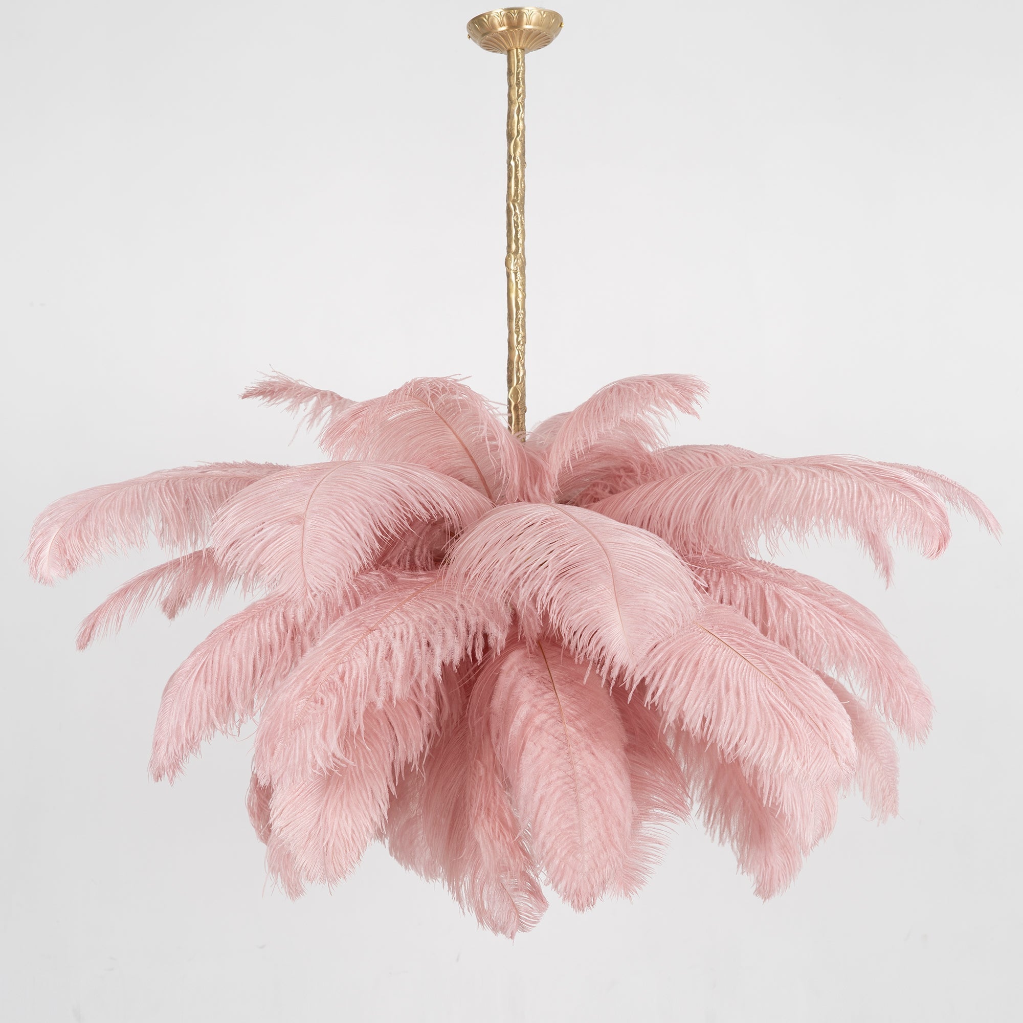 Ostrich Feather Chandelier - Blowlighting