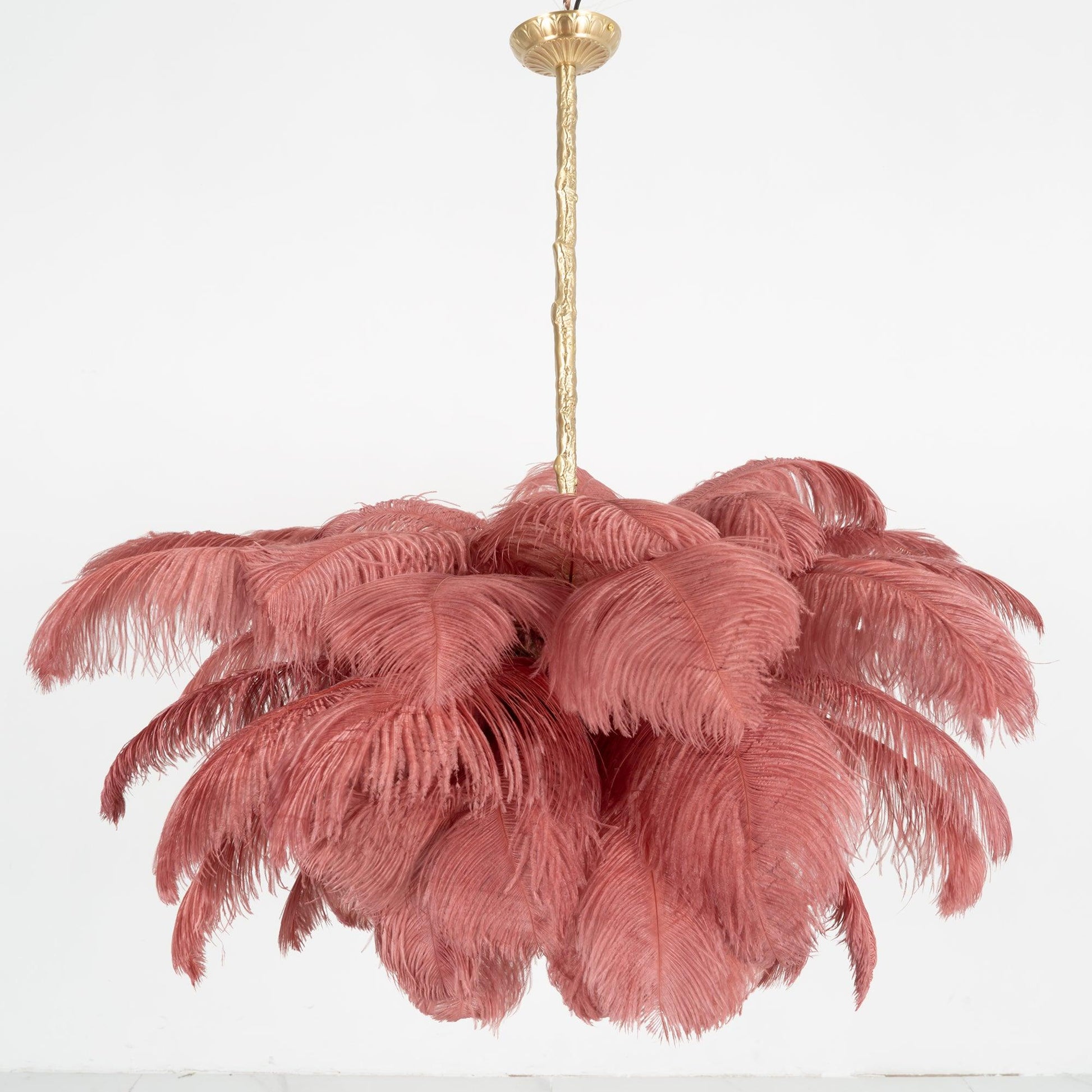Ostrich Feather Chandelier - Blowlighting