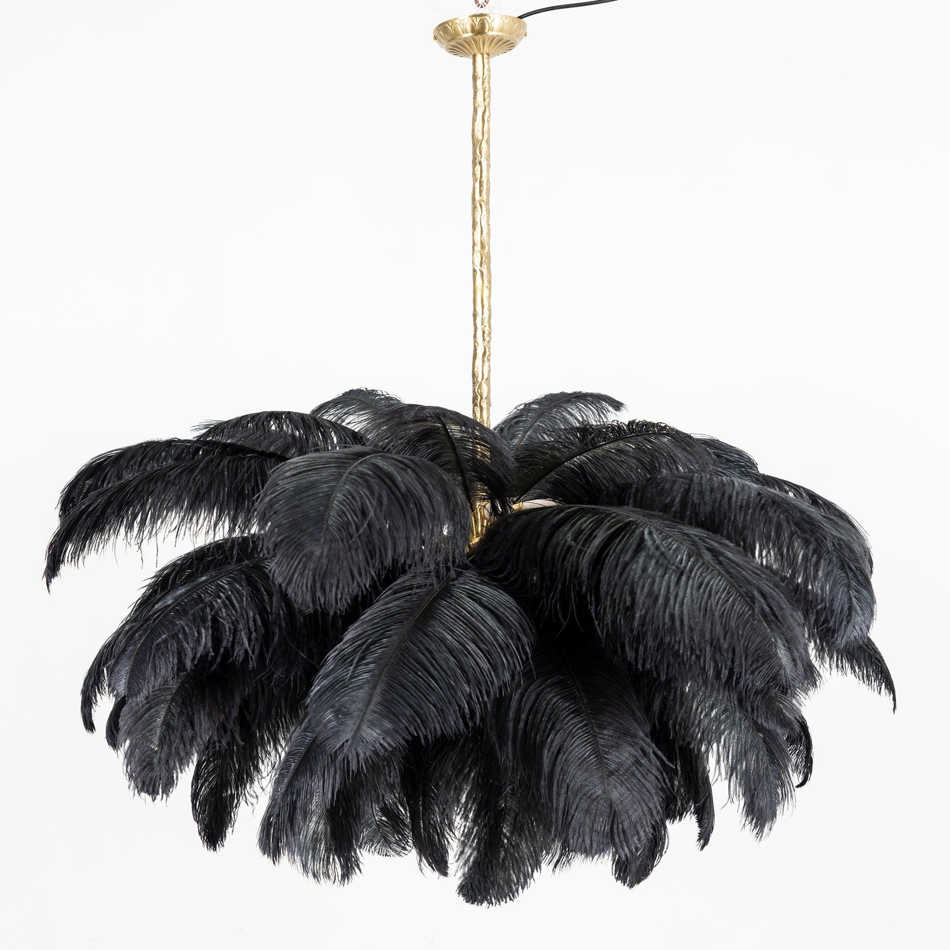 Ostrich Feather Chandelier - Blowlighting