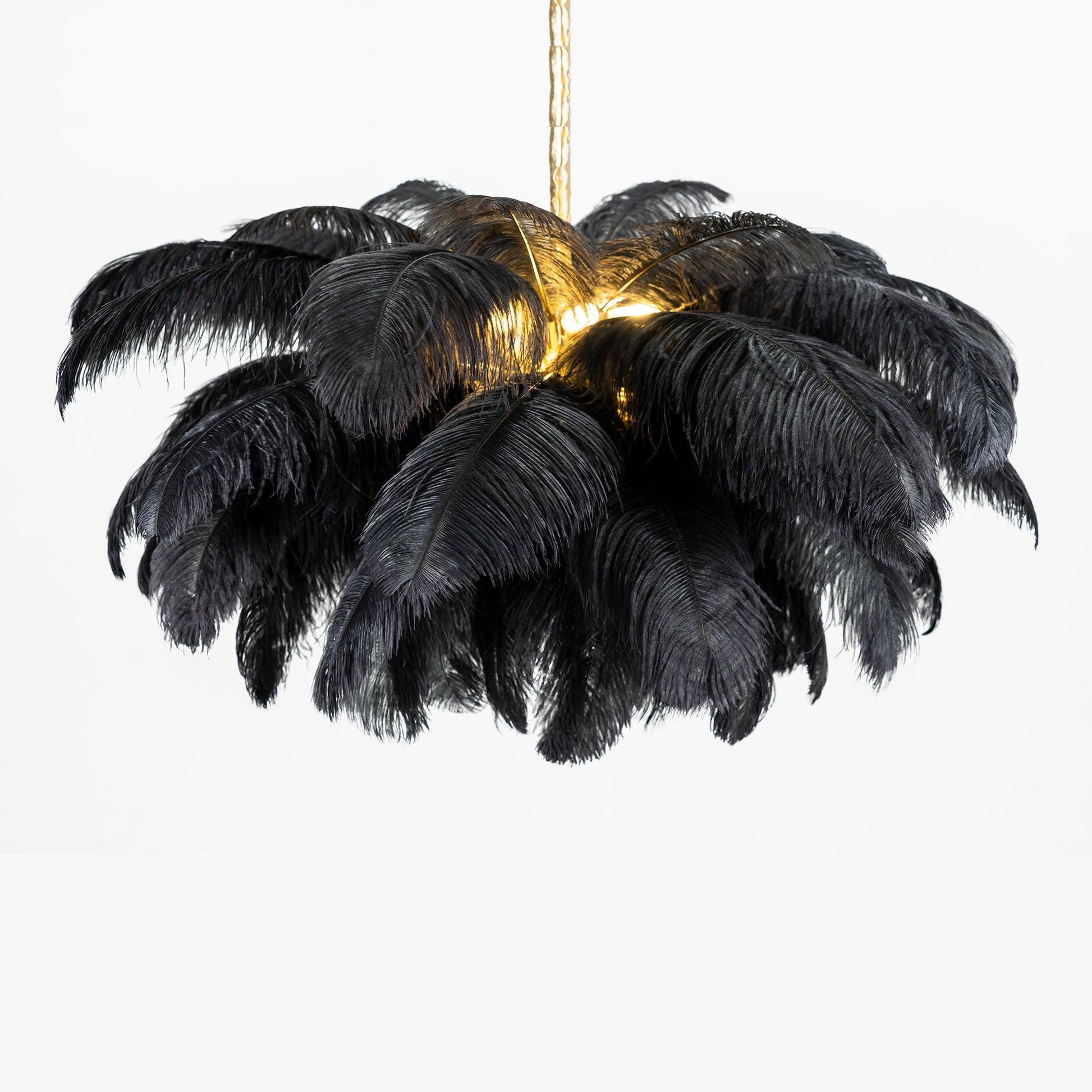 Ostrich Feather Chandelier - Blowlighting