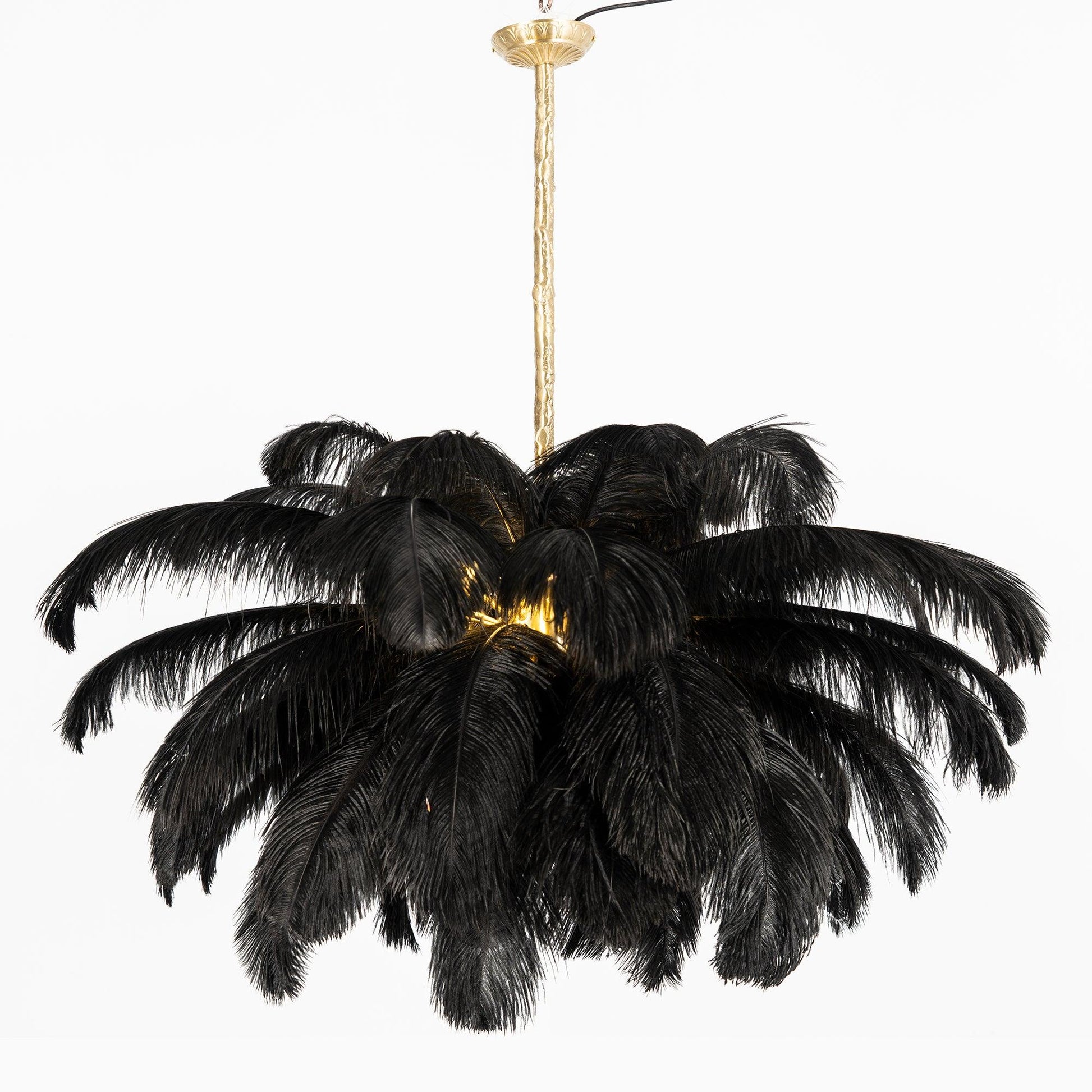Ostrich Feather Chandelier - Blowlighting