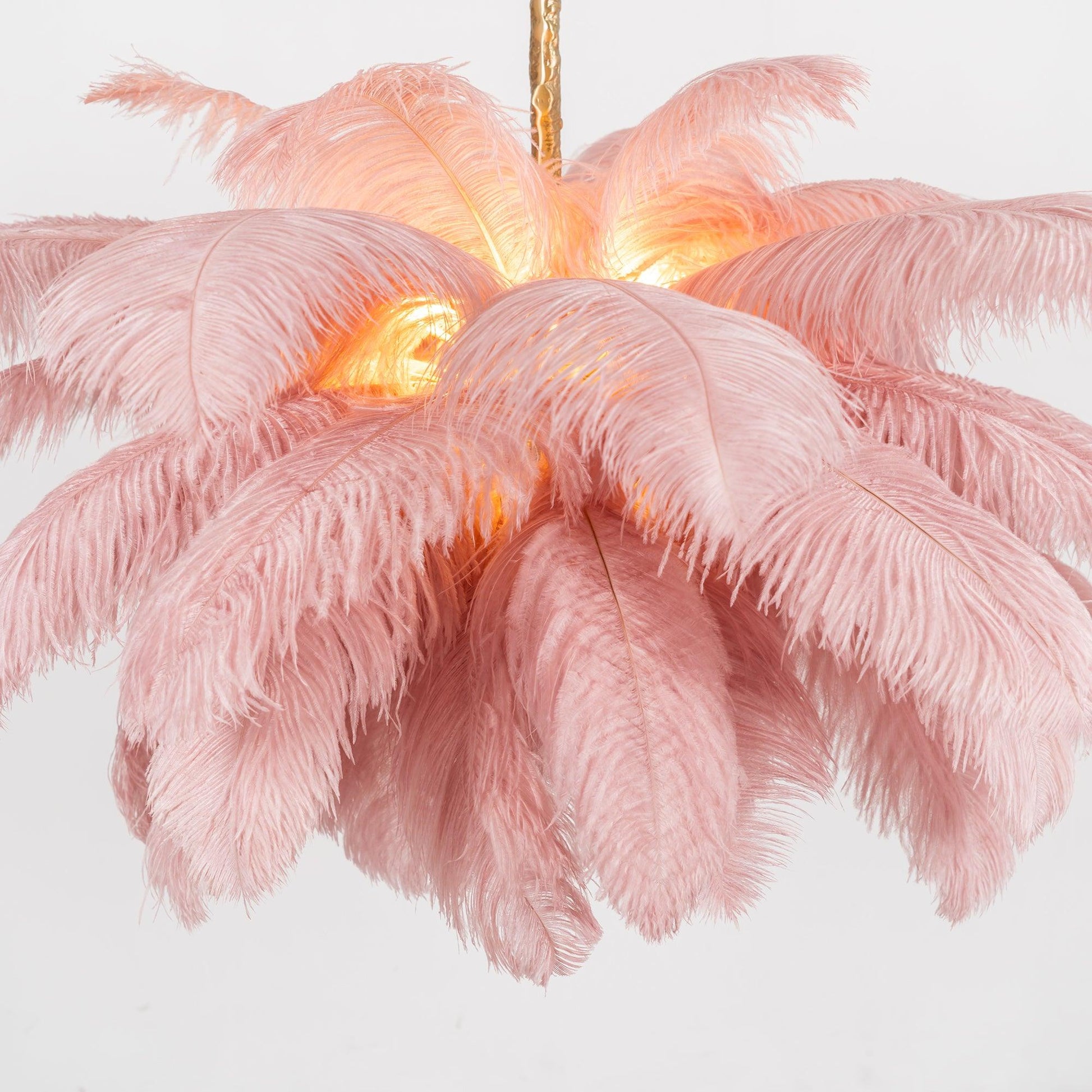 Ostrich Feather Chandelier - Blowlighting