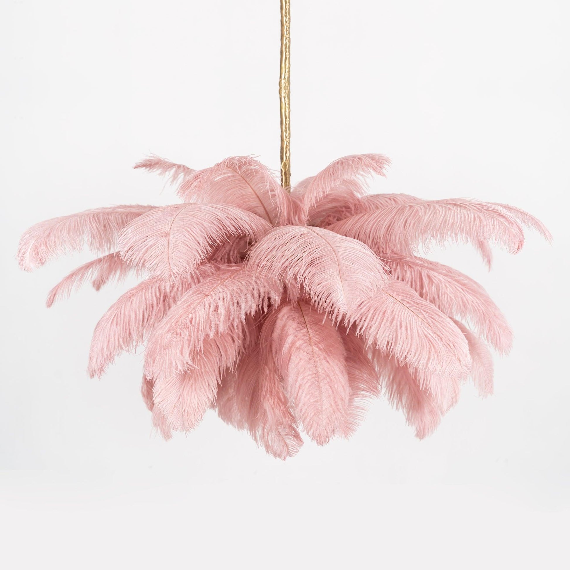 Ostrich Feather Chandelier - Blowlighting