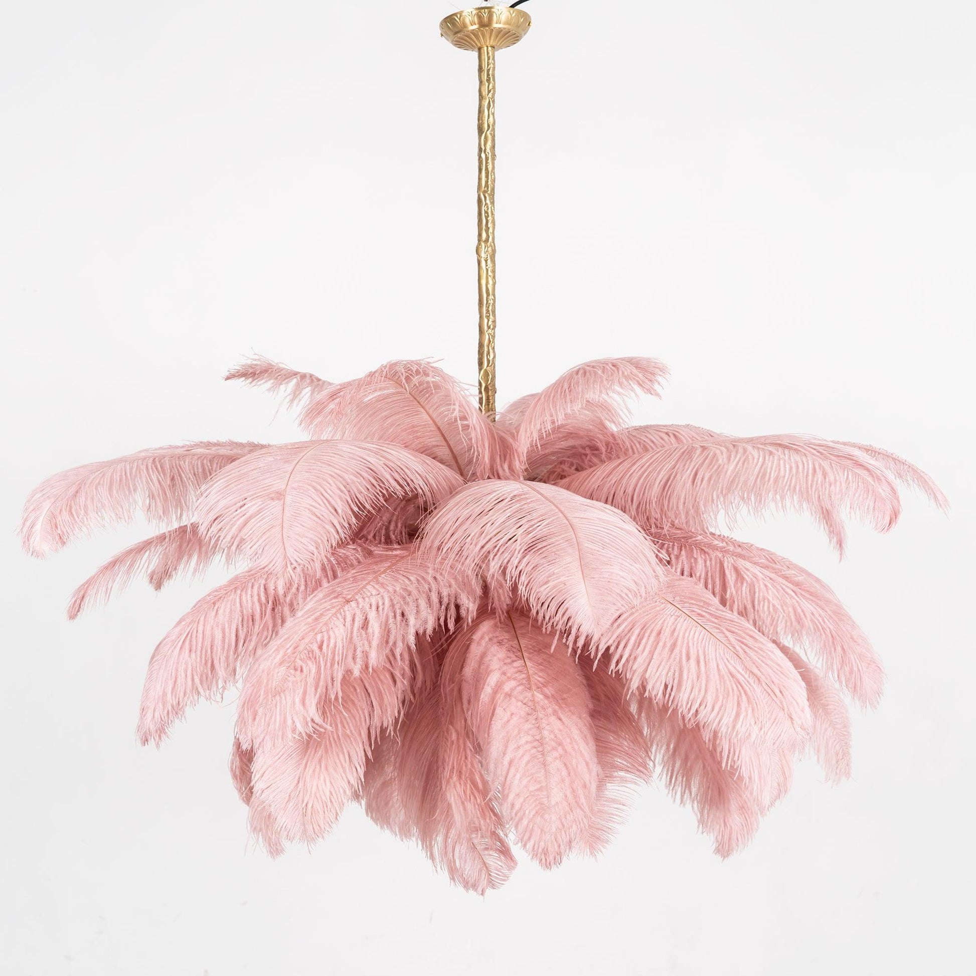 Ostrich Feather Chandelier - Blowlighting