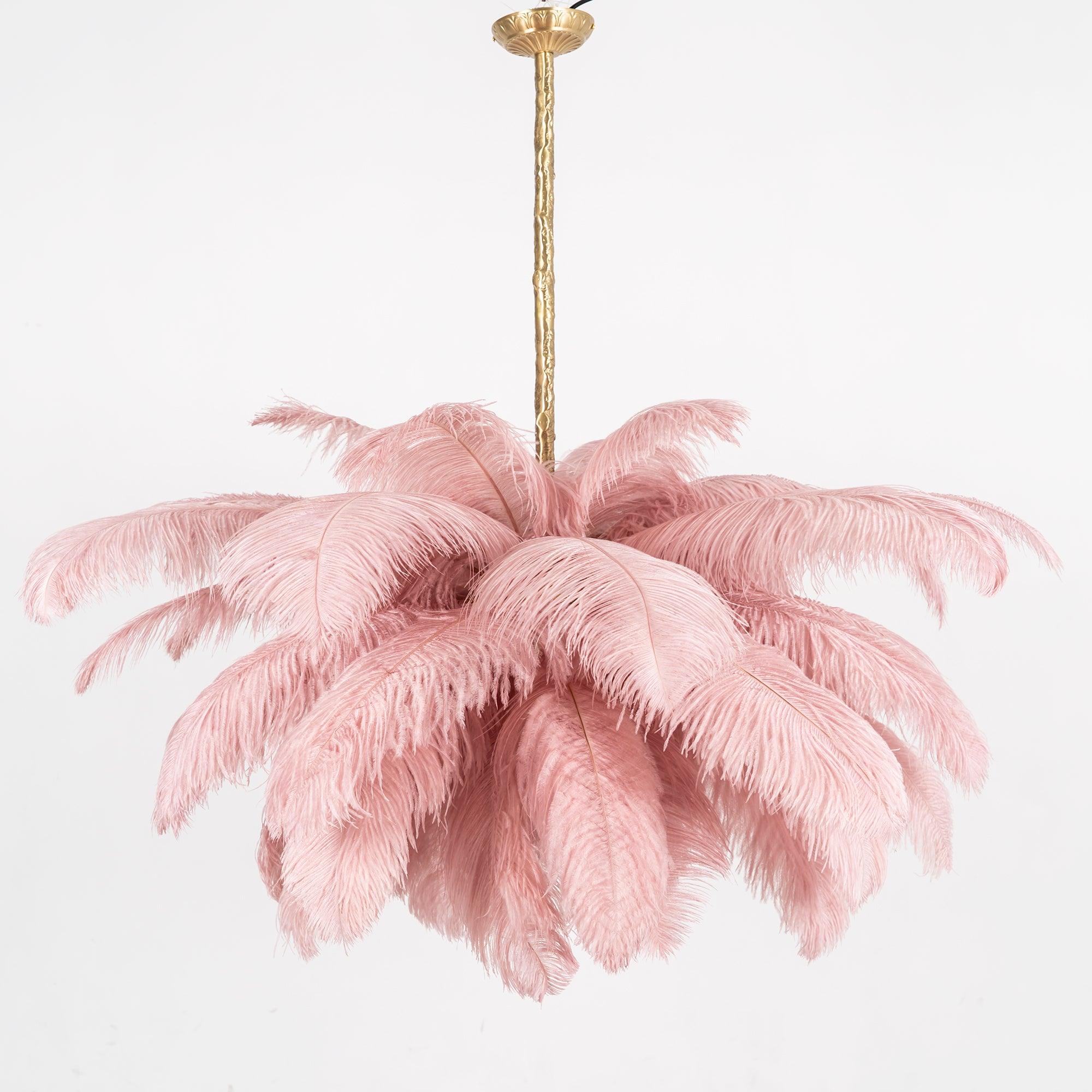 Ostrich Feather Chandelier - Blowlighting