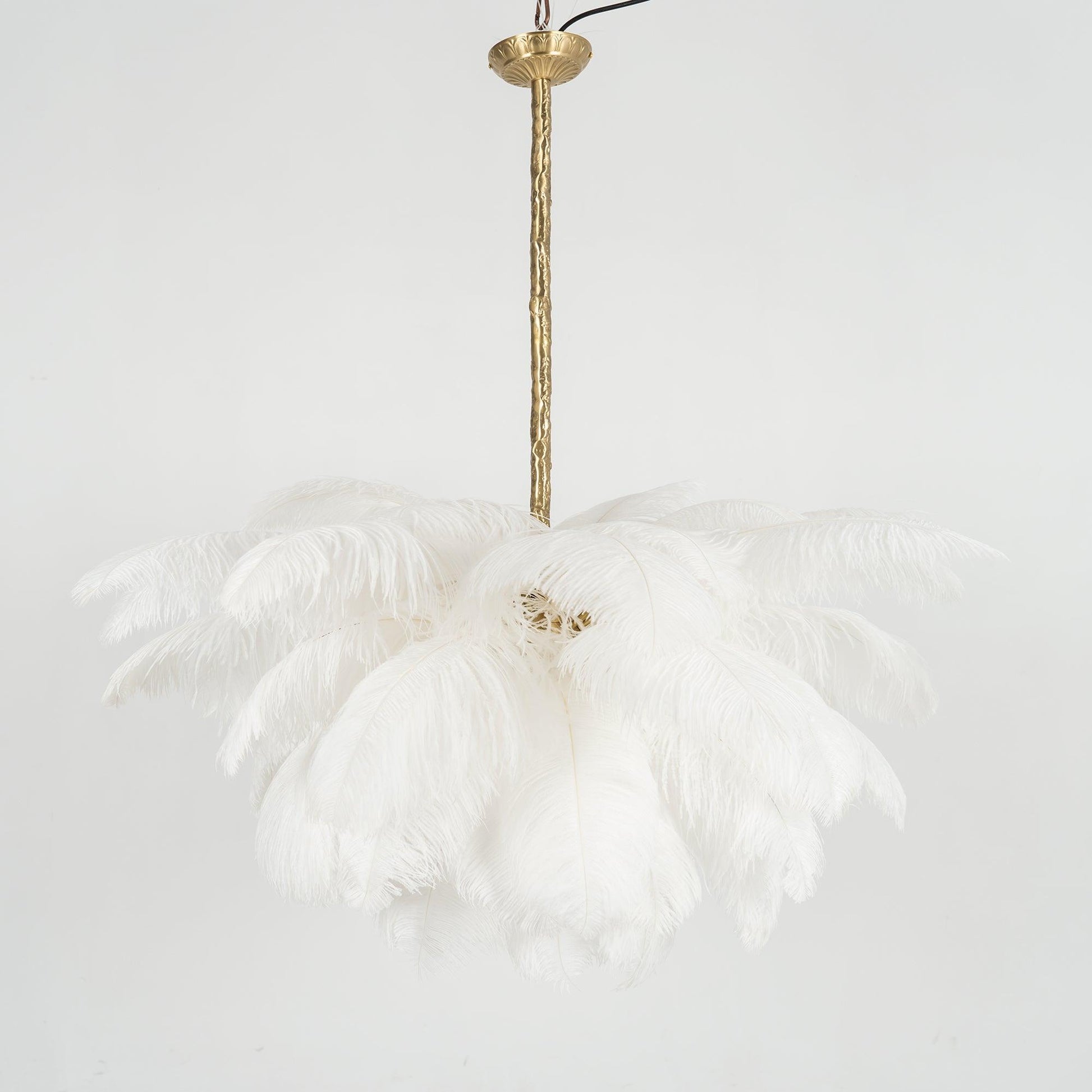 Ostrich Feather Chandelier - Blowlighting