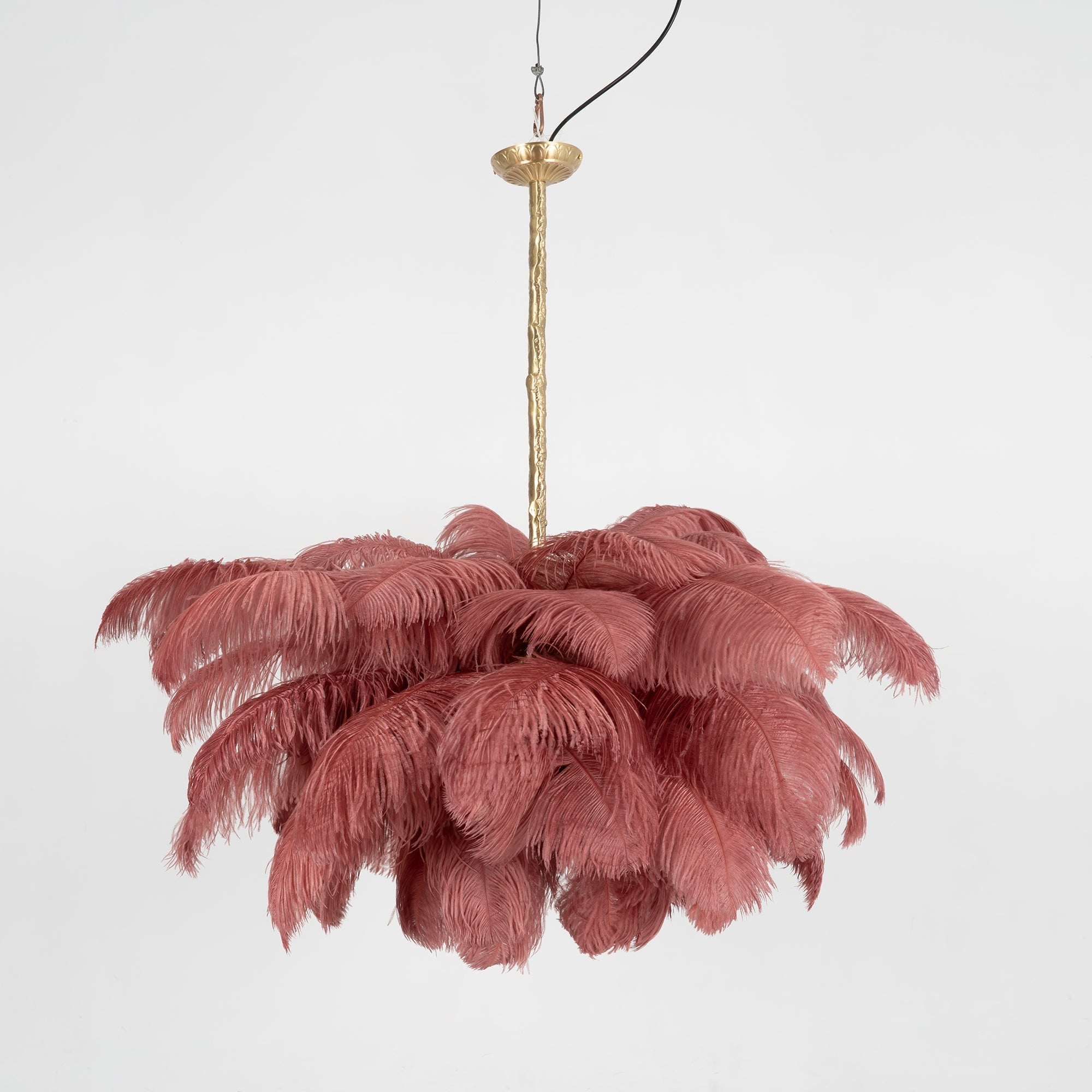 Ostrich Feather Chandelier - Blowlighting
