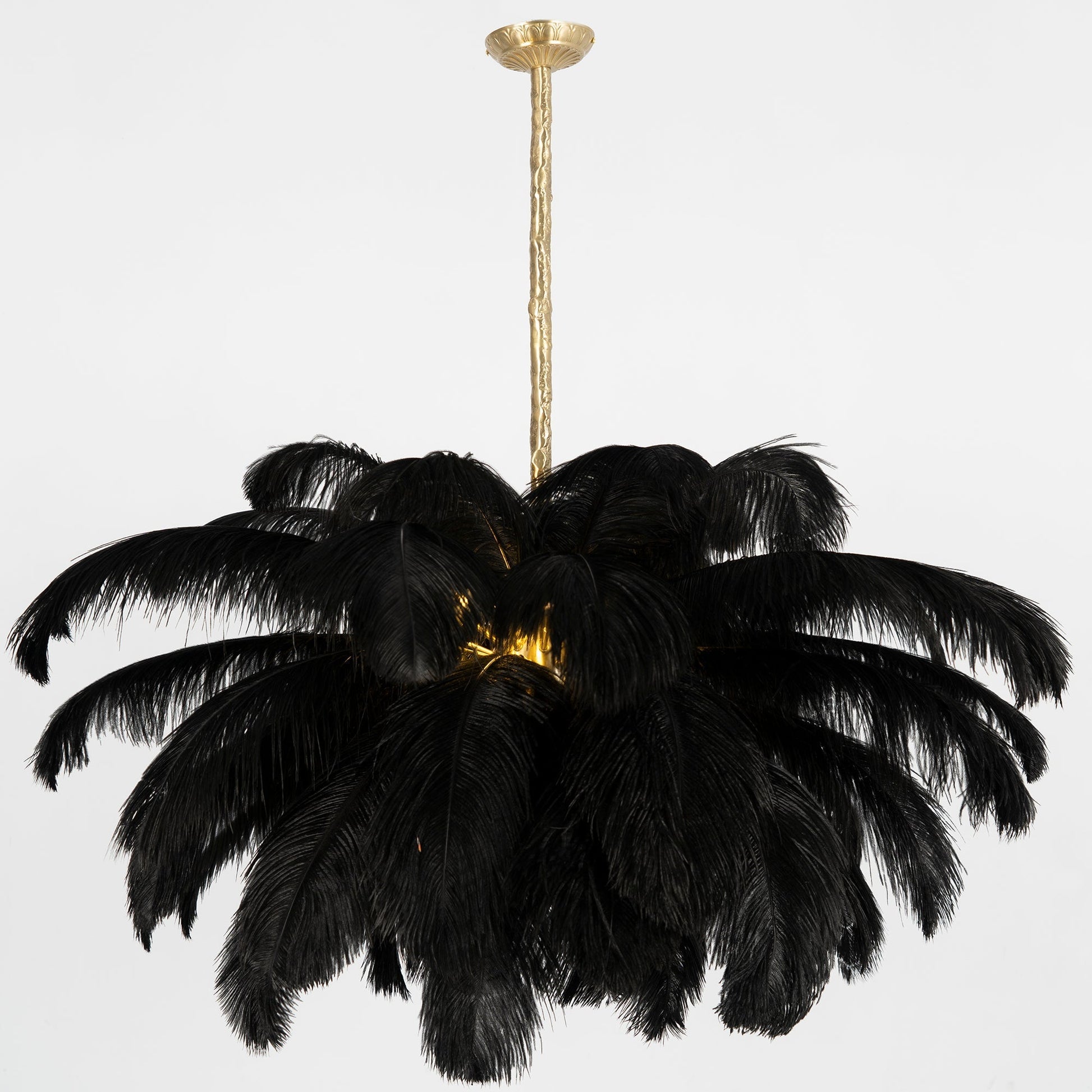 Ostrich Feather Chandelier - Blowlighting