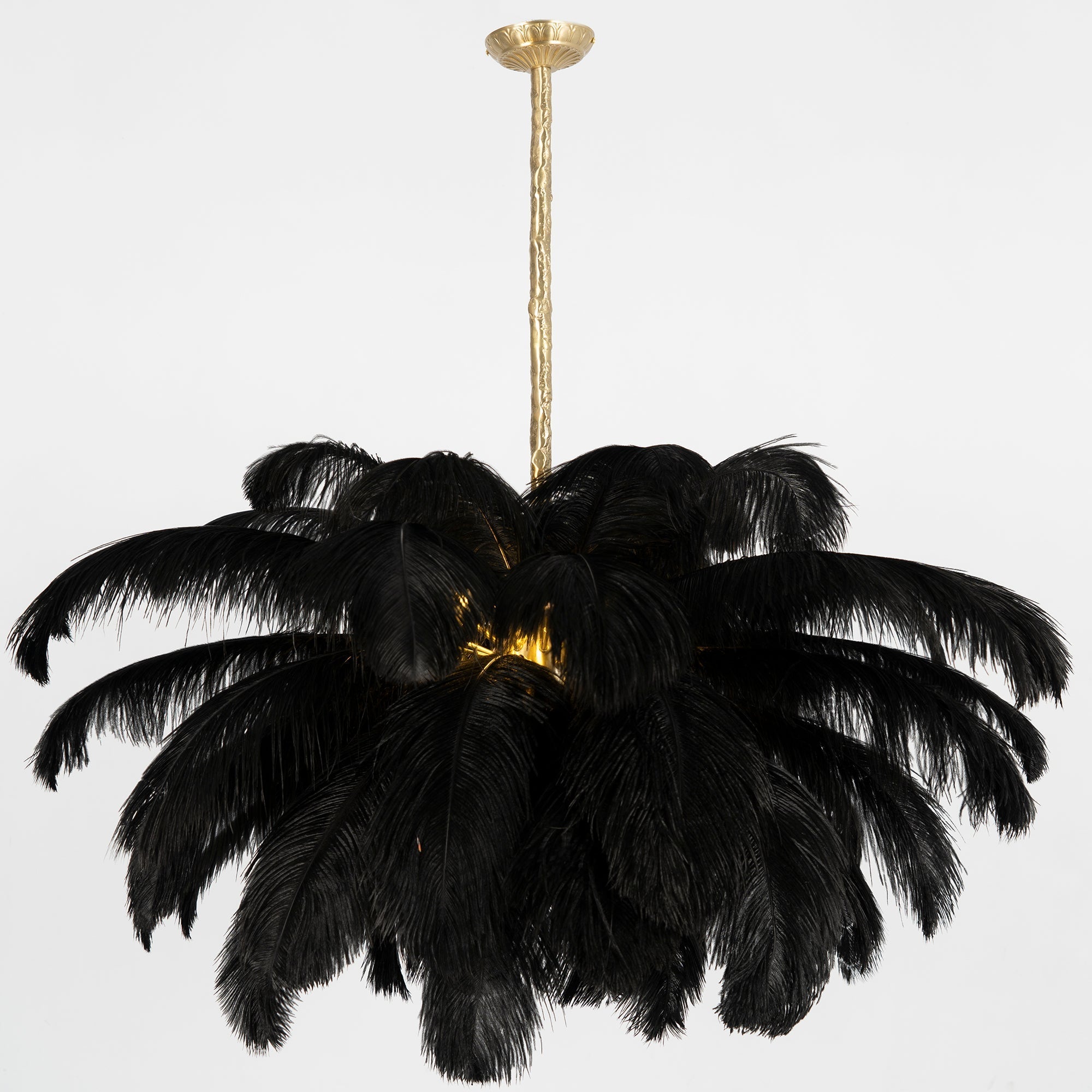 Ostrich Feather Chandelier - Blowlighting