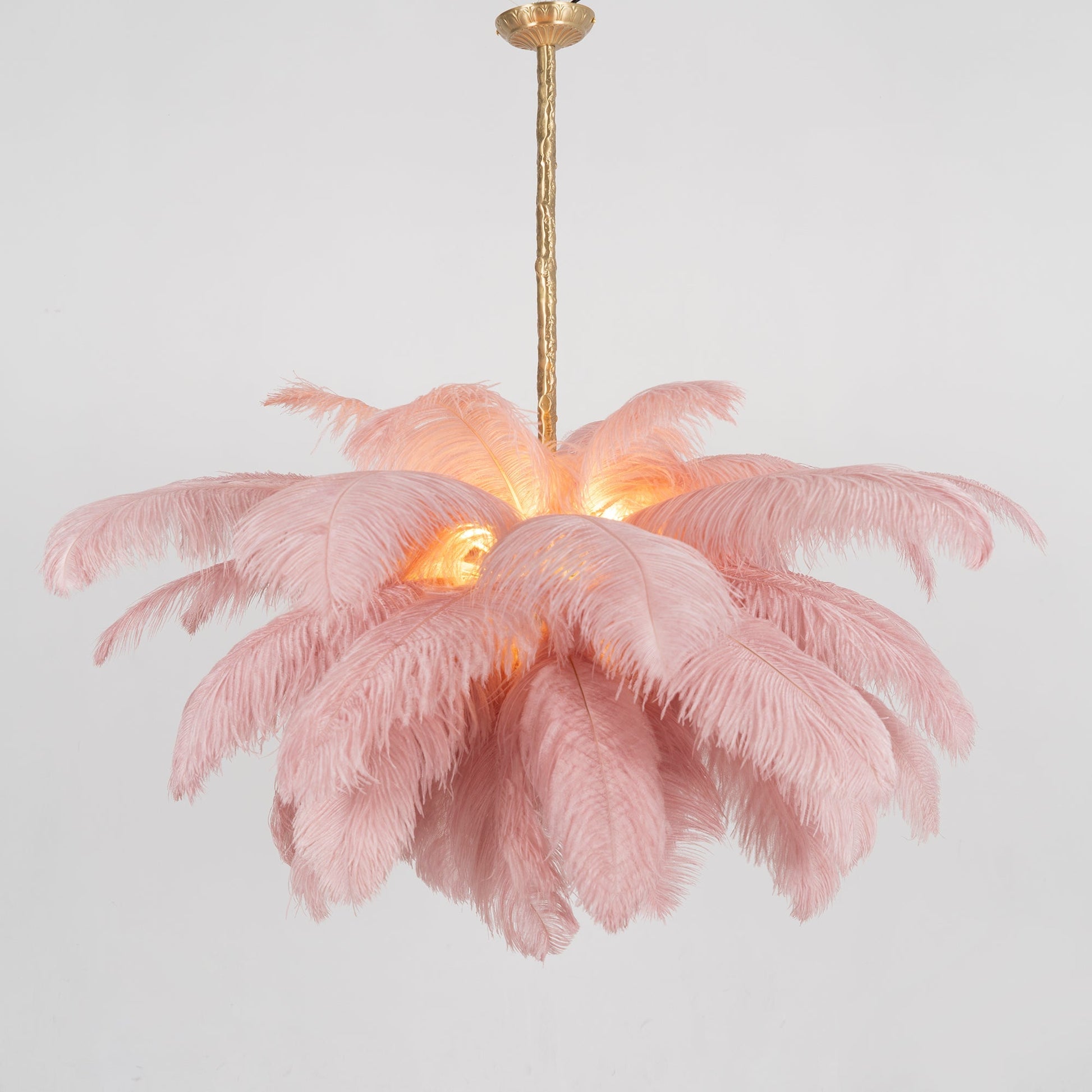 Ostrich Feather Chandelier - Blowlighting