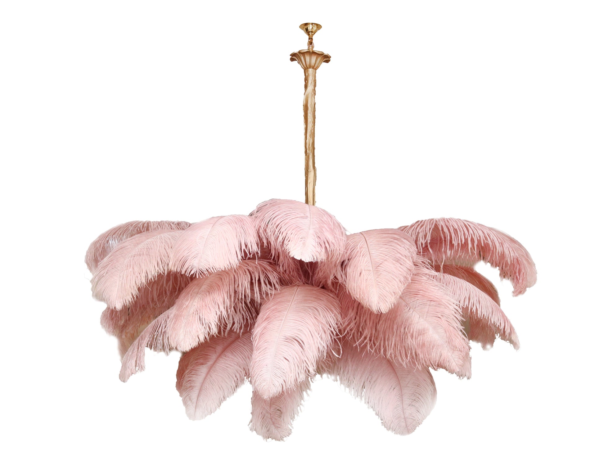 Ostrich Feather Chandelier - Blowlighting