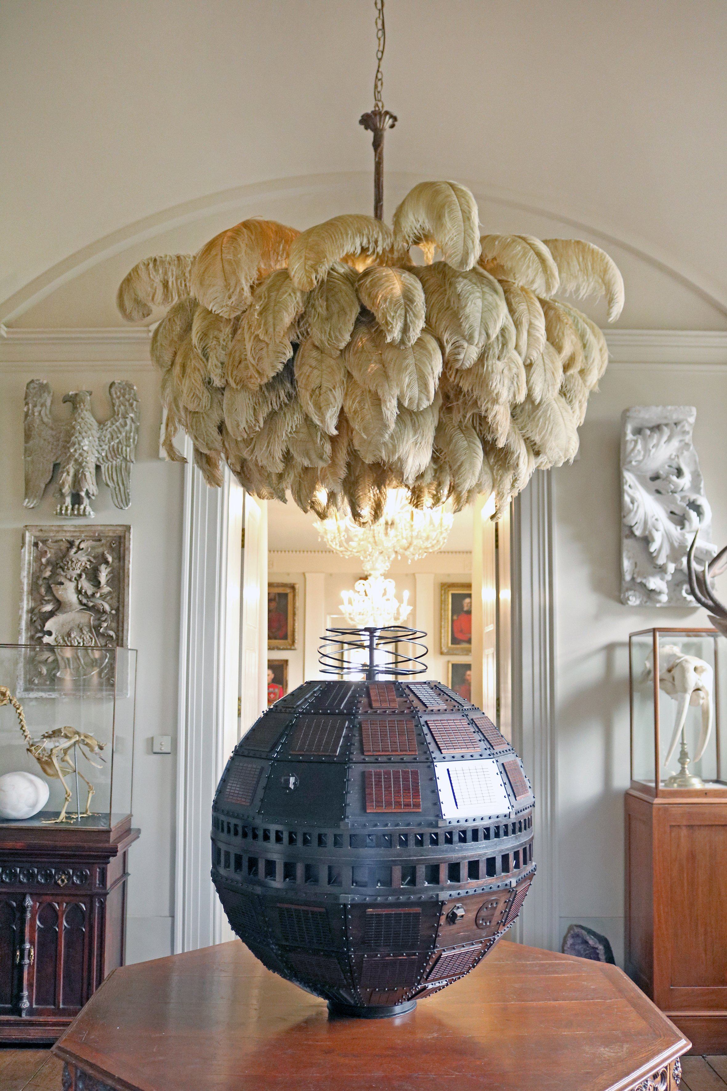 Ostrich Feather Chandelier - Blowlighting